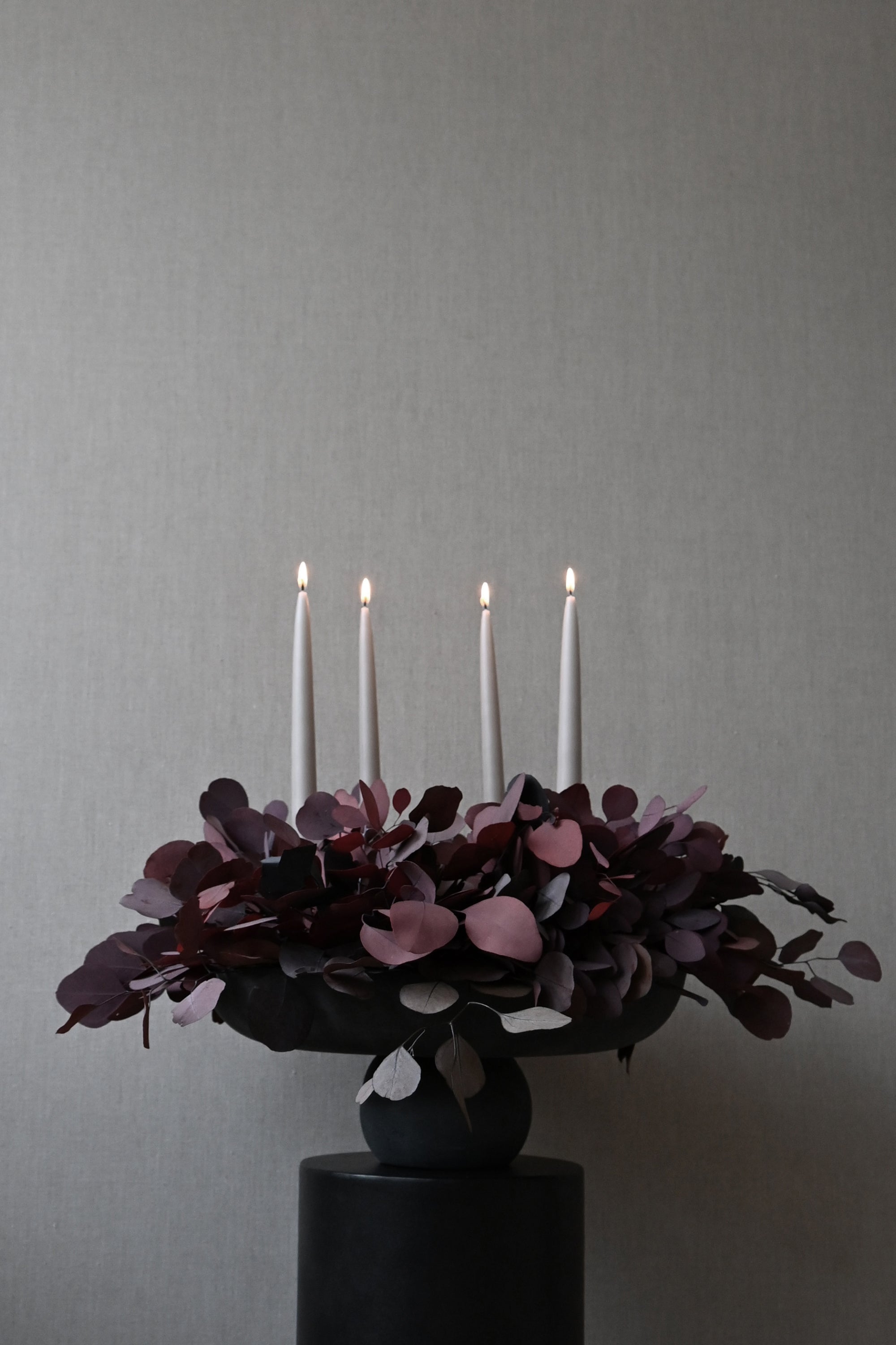 Baburu nagy fekete tál