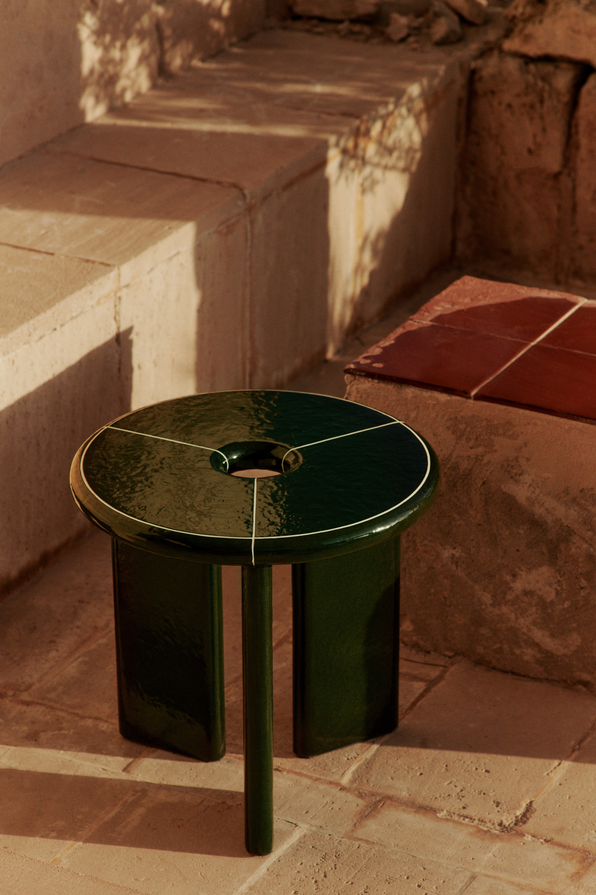 Deya Side Table ø47 Dark Green