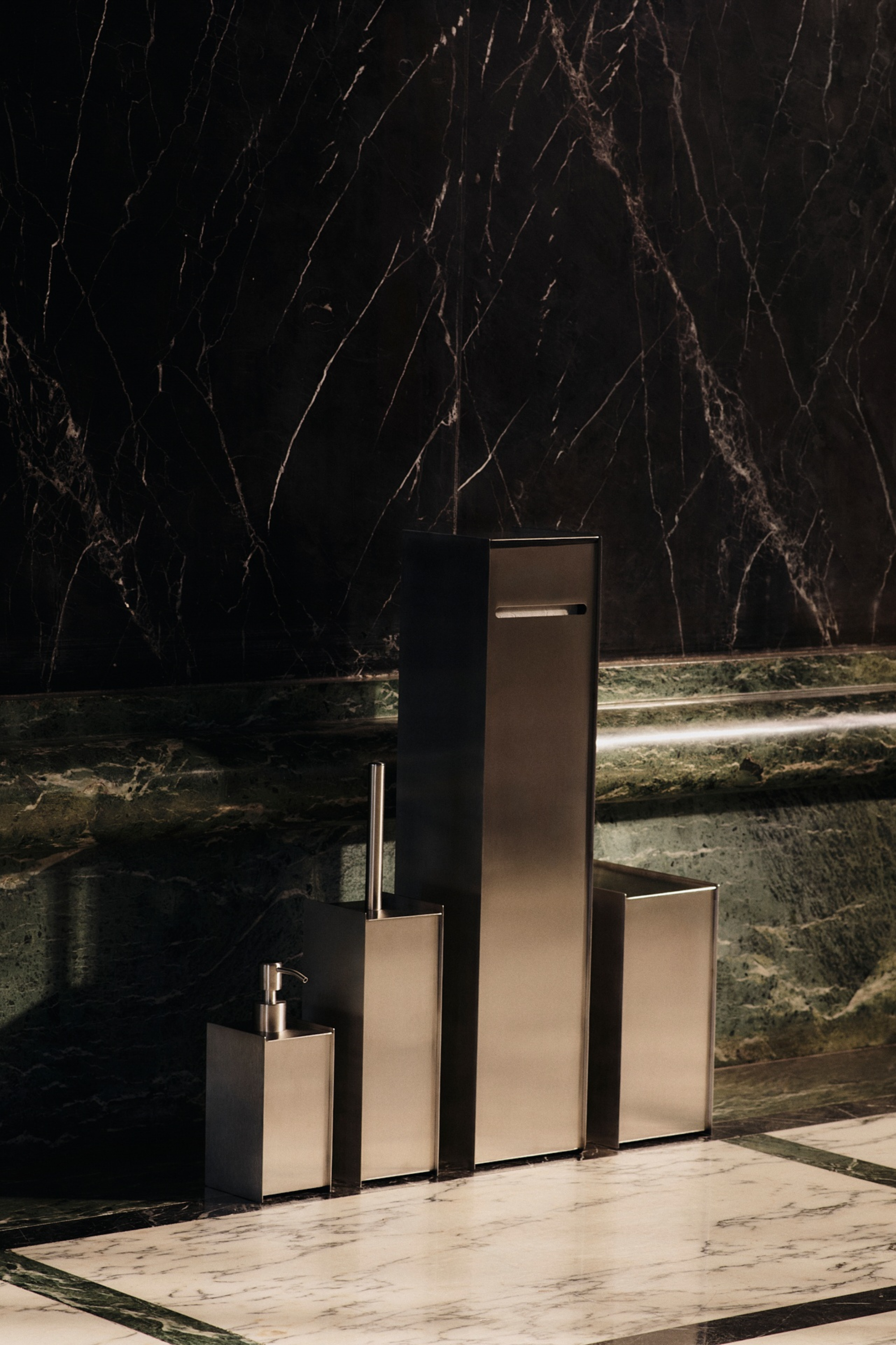 Sama Toilet Paper Dispenser Brushed Steel