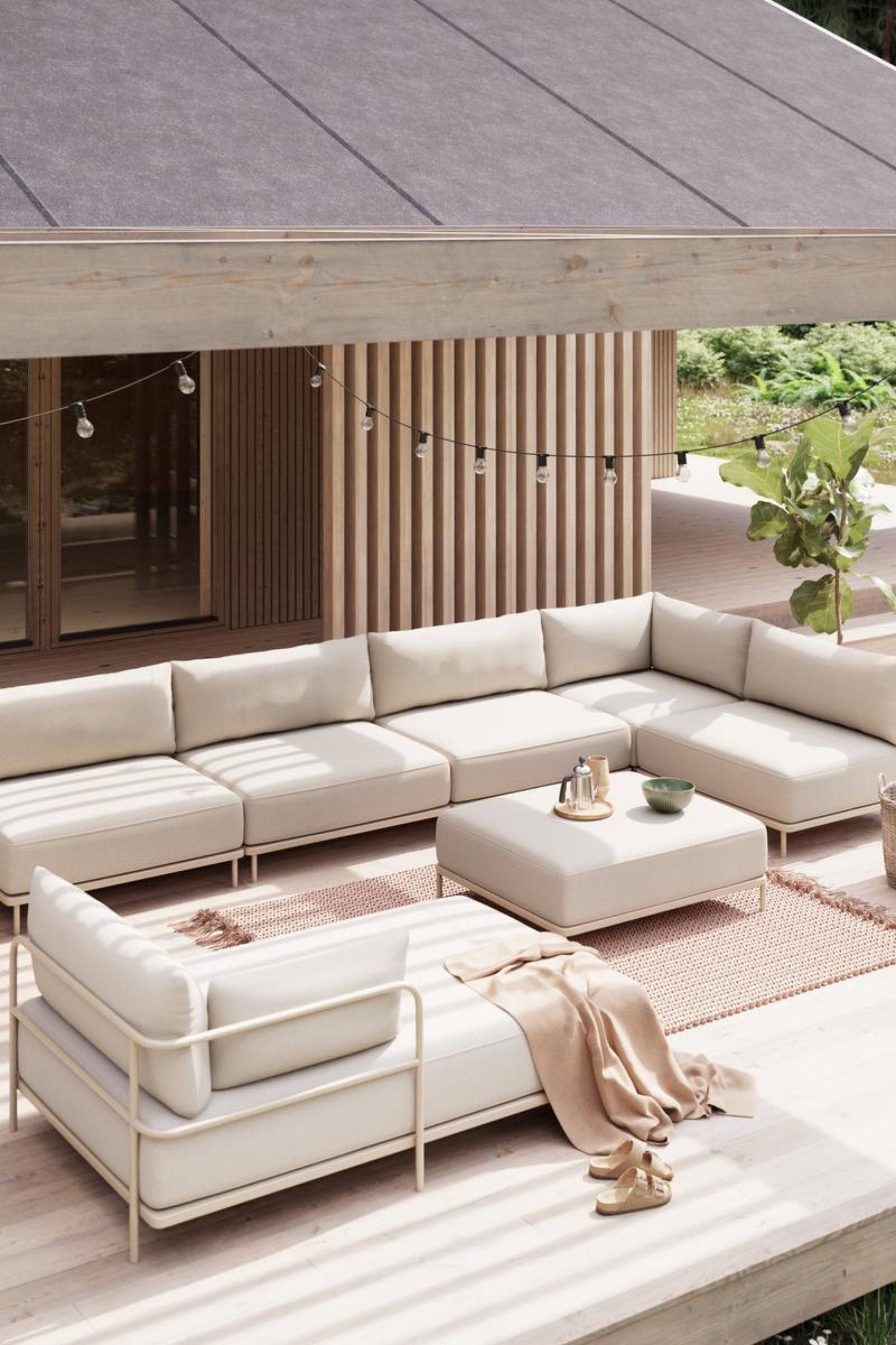 Vincent kültéri jobb fekvőfotel karfával