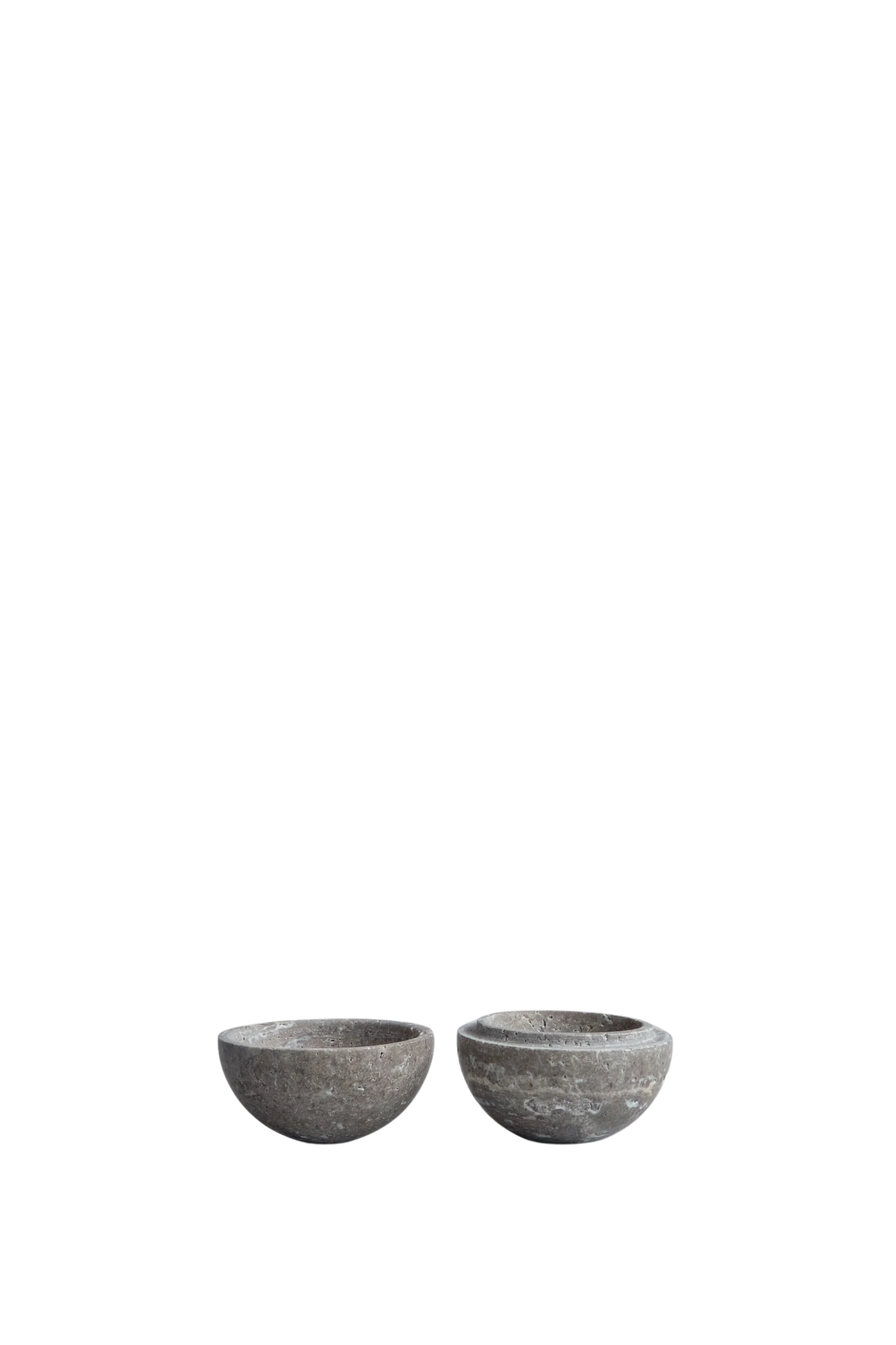Enkei Jar, Mini - Earth Silver Travertine