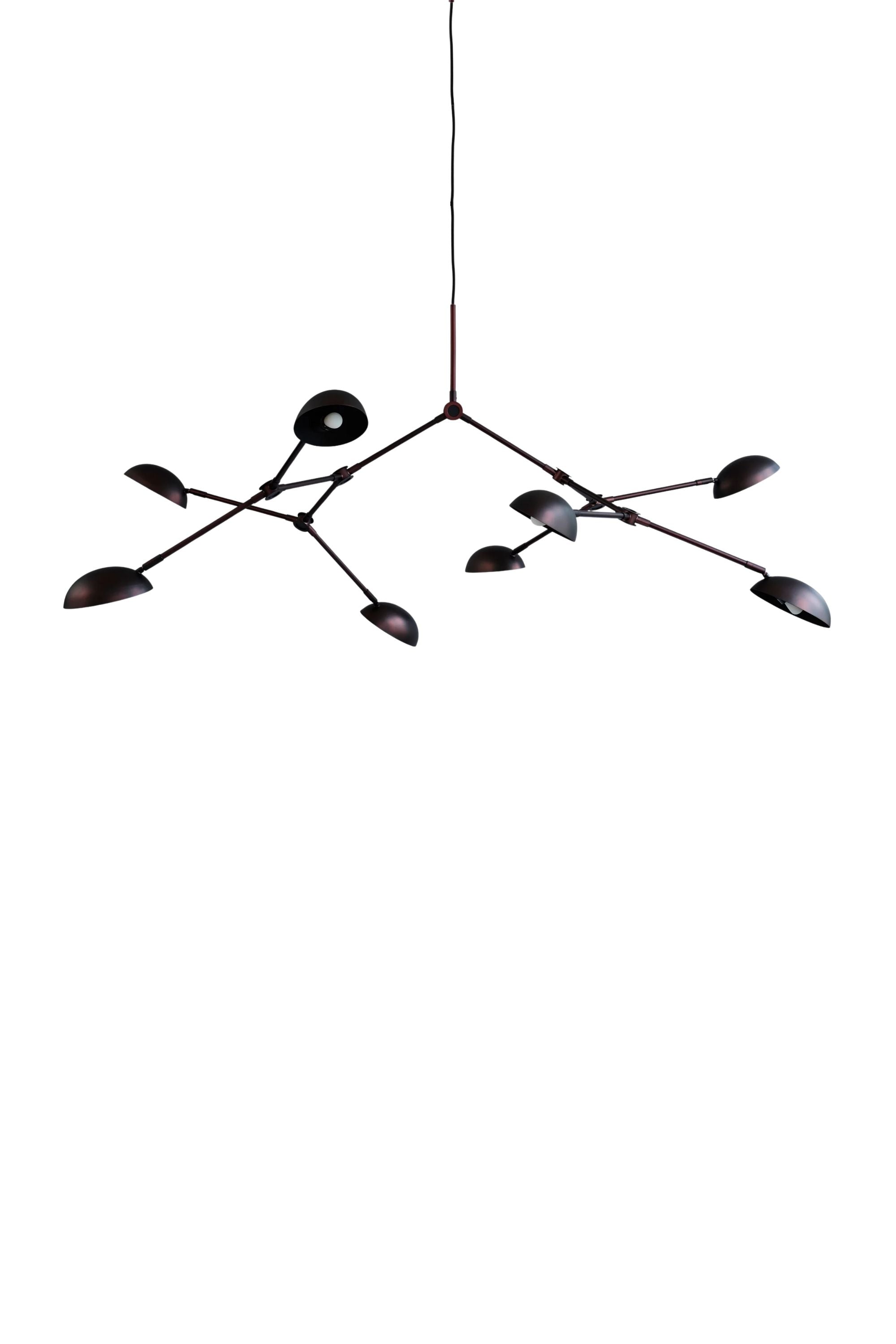 Drop Chandelier Burned Black (5m)