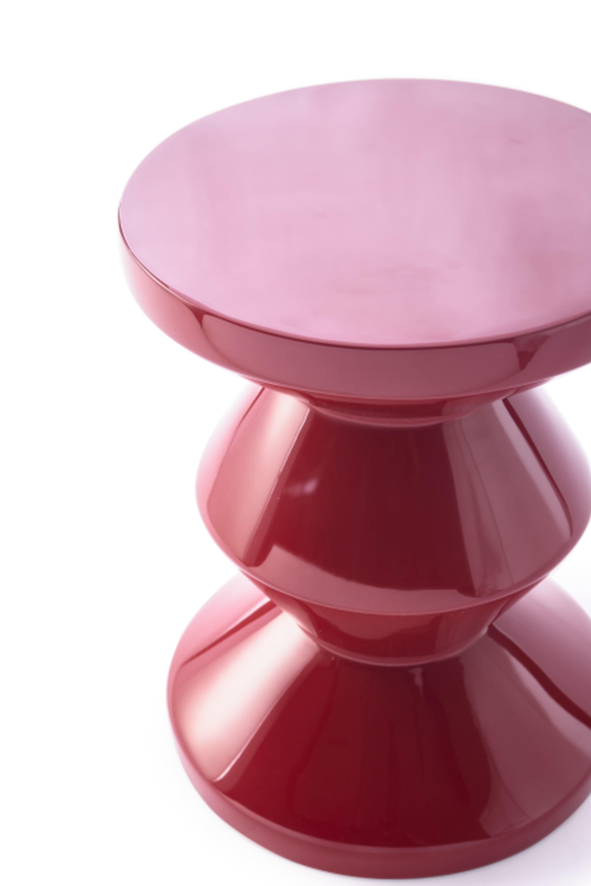Zig Zag Ruby Stool