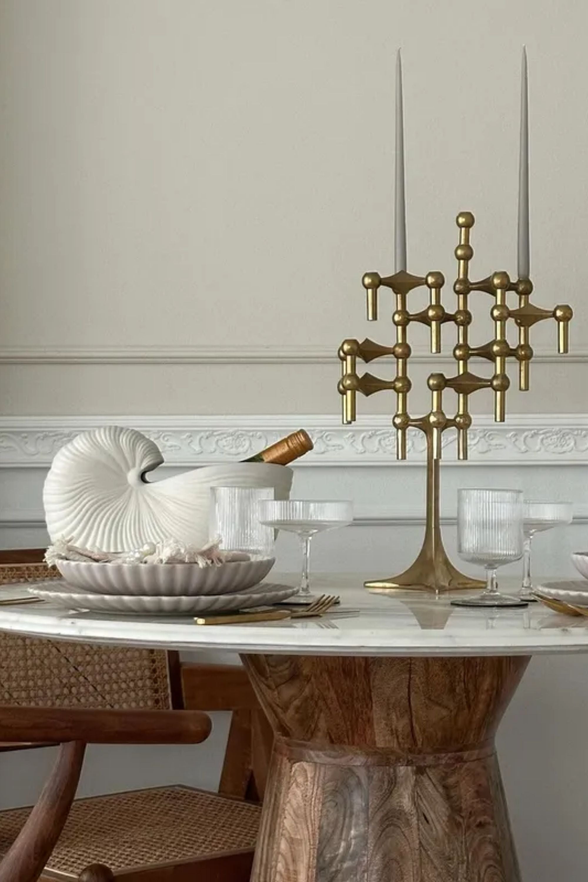 Ripple Champagne Saucers clear set of 2