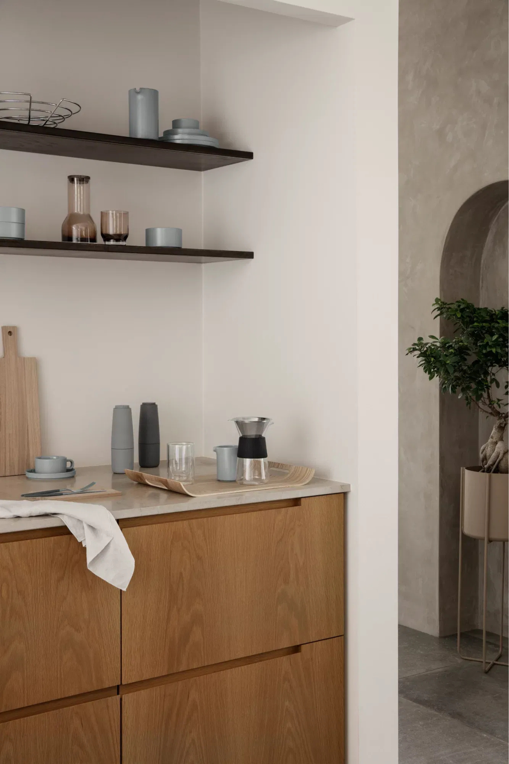 Wilo tálca, tölgy, S