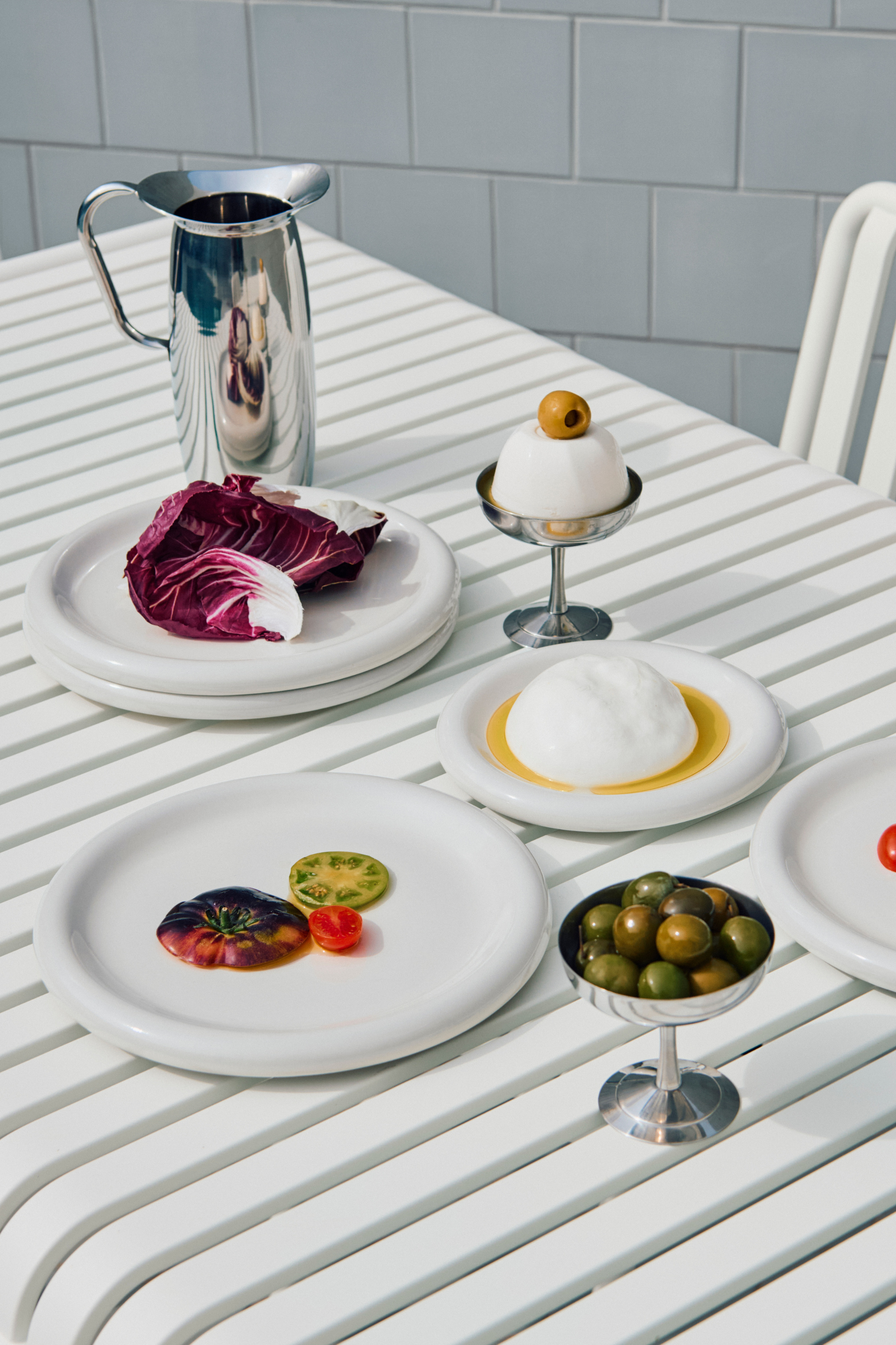 Barro tányérkészlet, 2 db, ø24, törtfehér