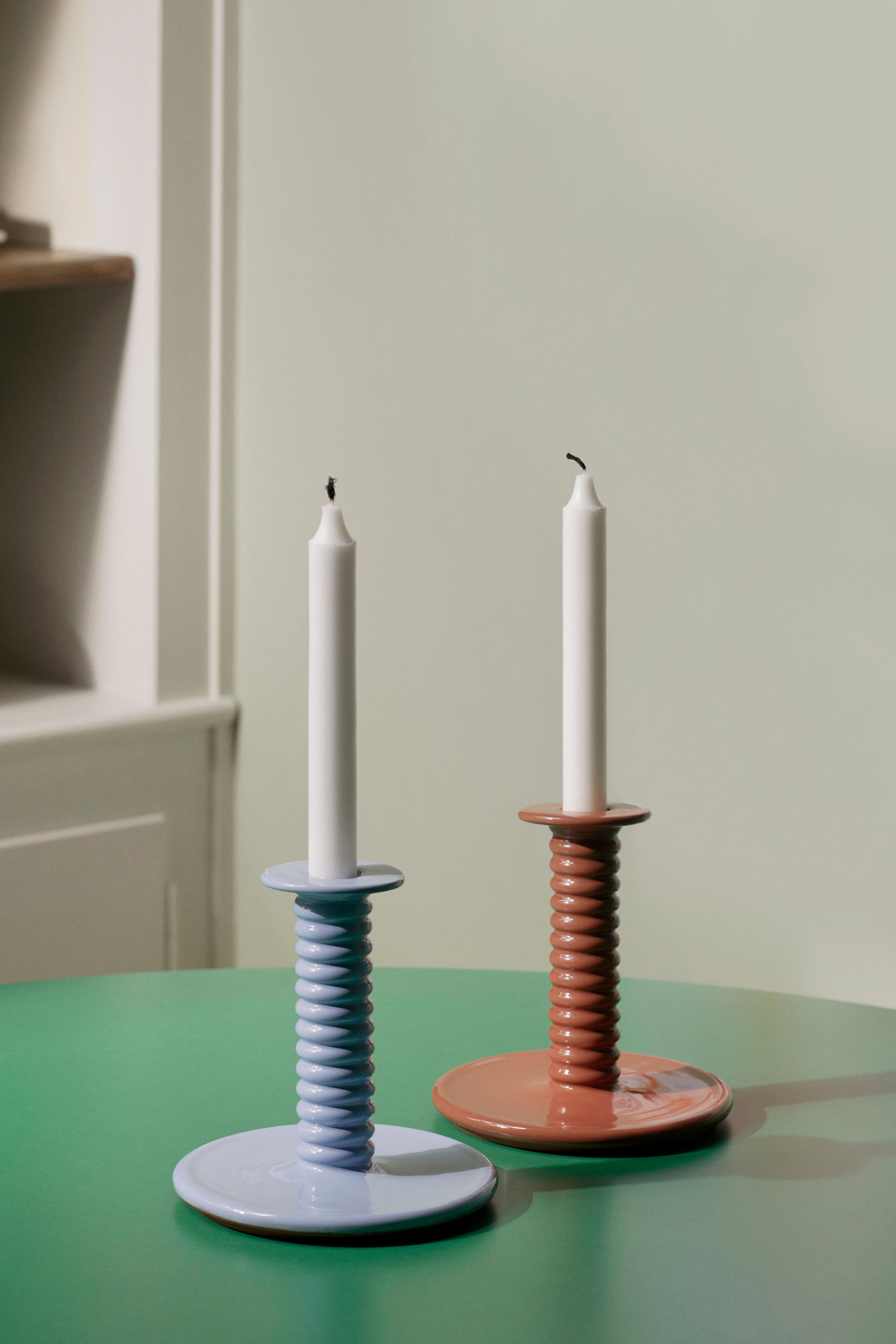 Barro Light Blue Candle Holder