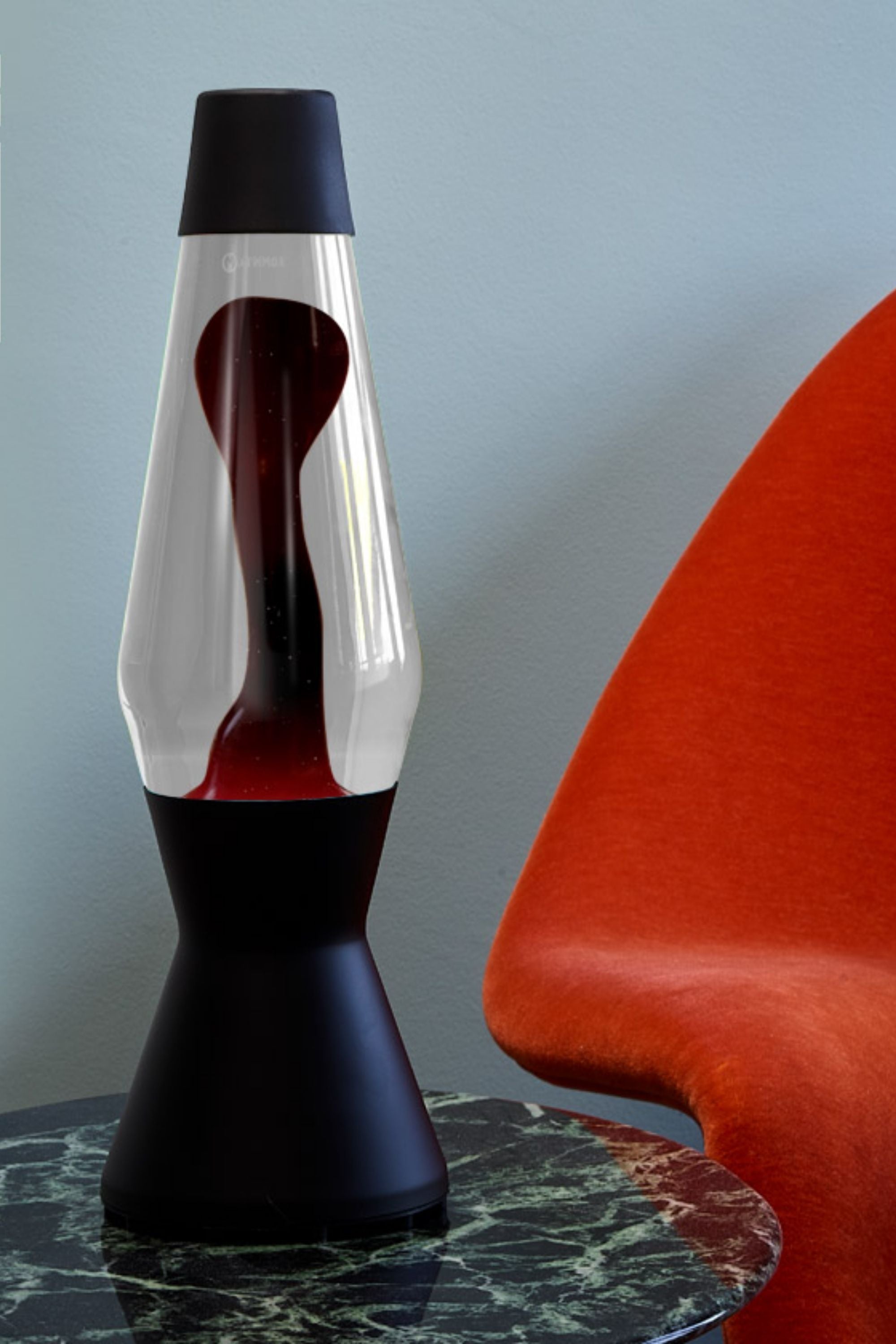 Astro Original Matt Black Lava Lamp clear/dark purple