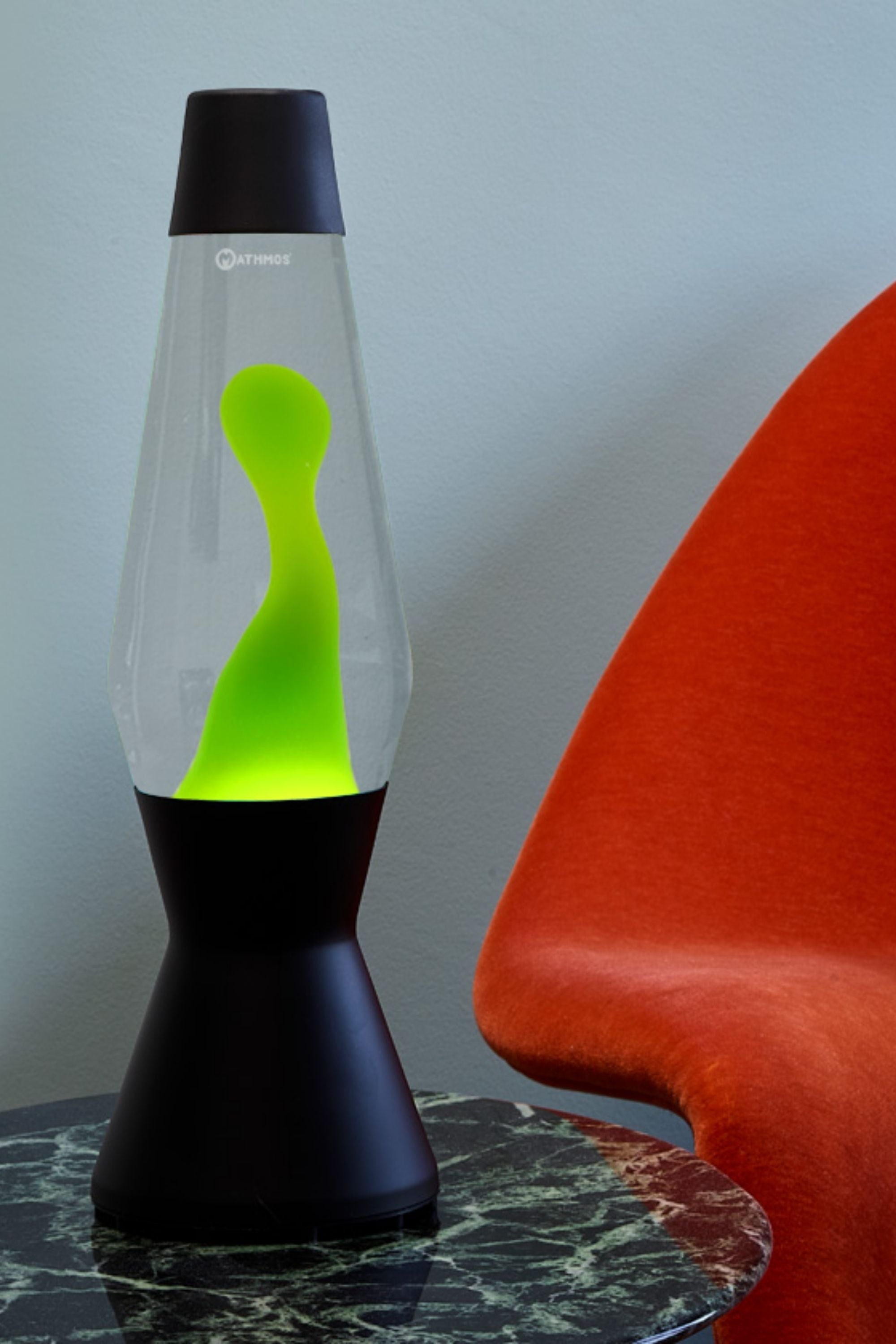 Astro Original Matt Black Lava Lamp clear/green