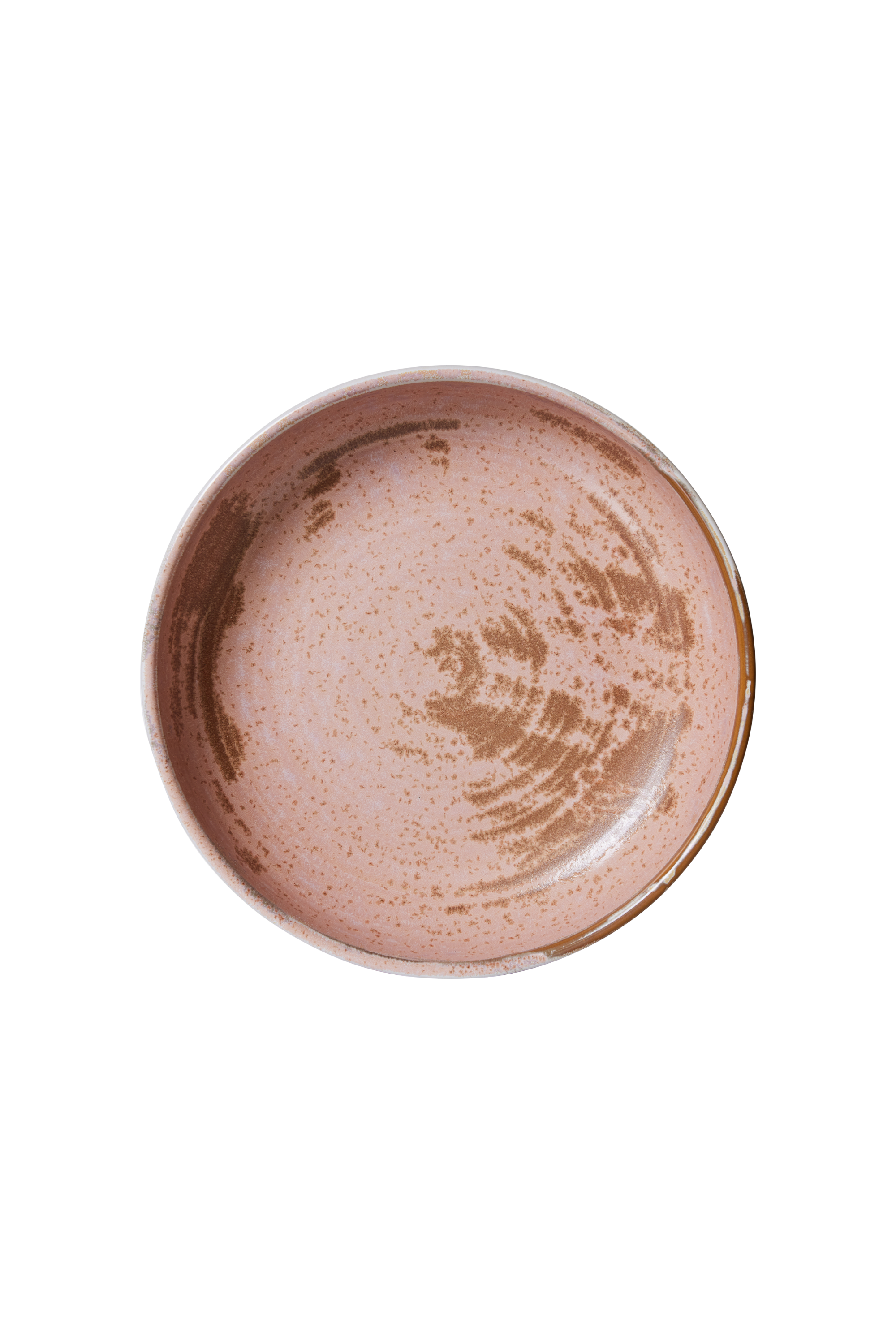Chef Ceramics deep plate rustic pink L