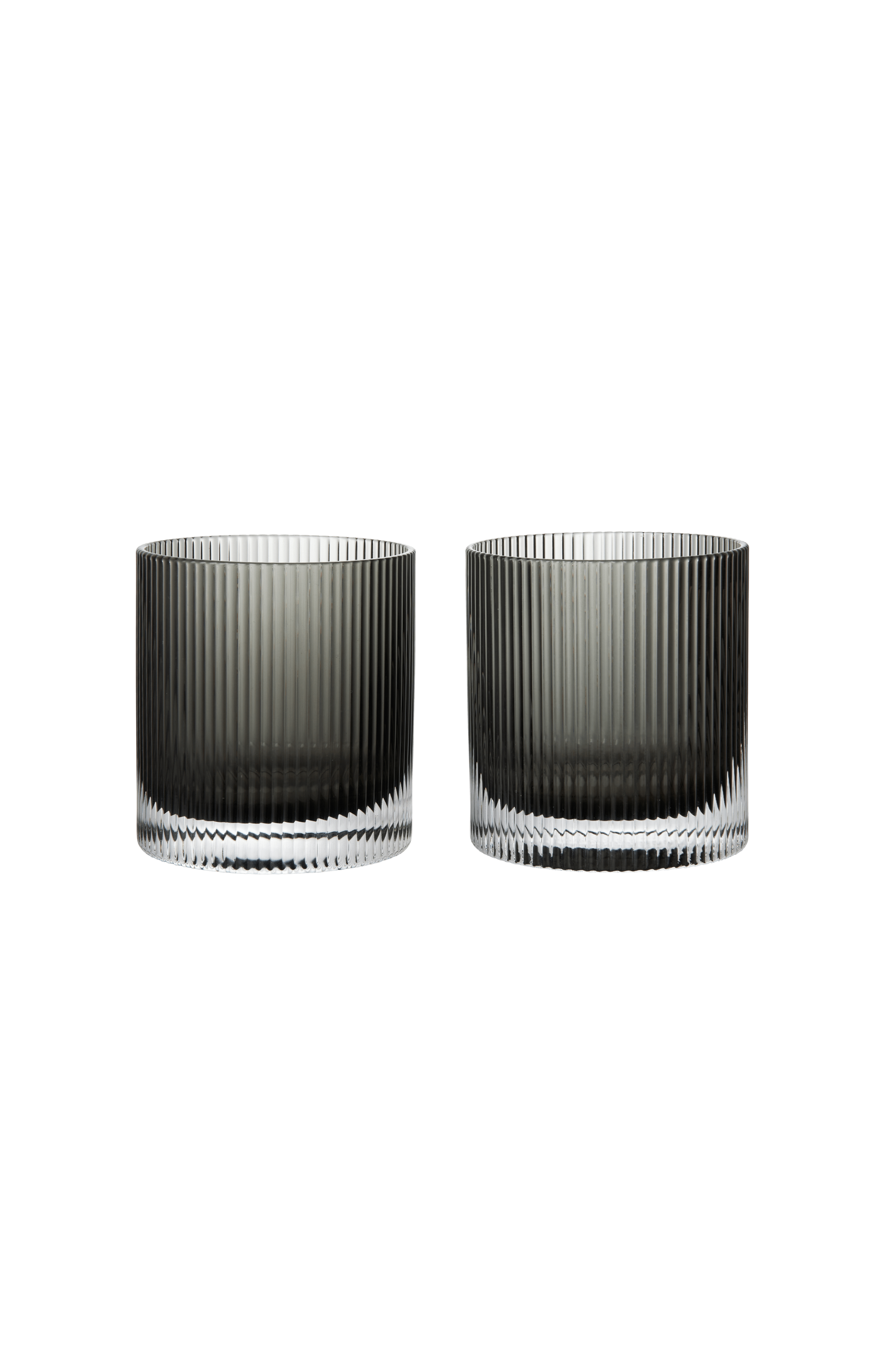 Ripple Tumbler Üvegpohár szett, füst szürke, 2db