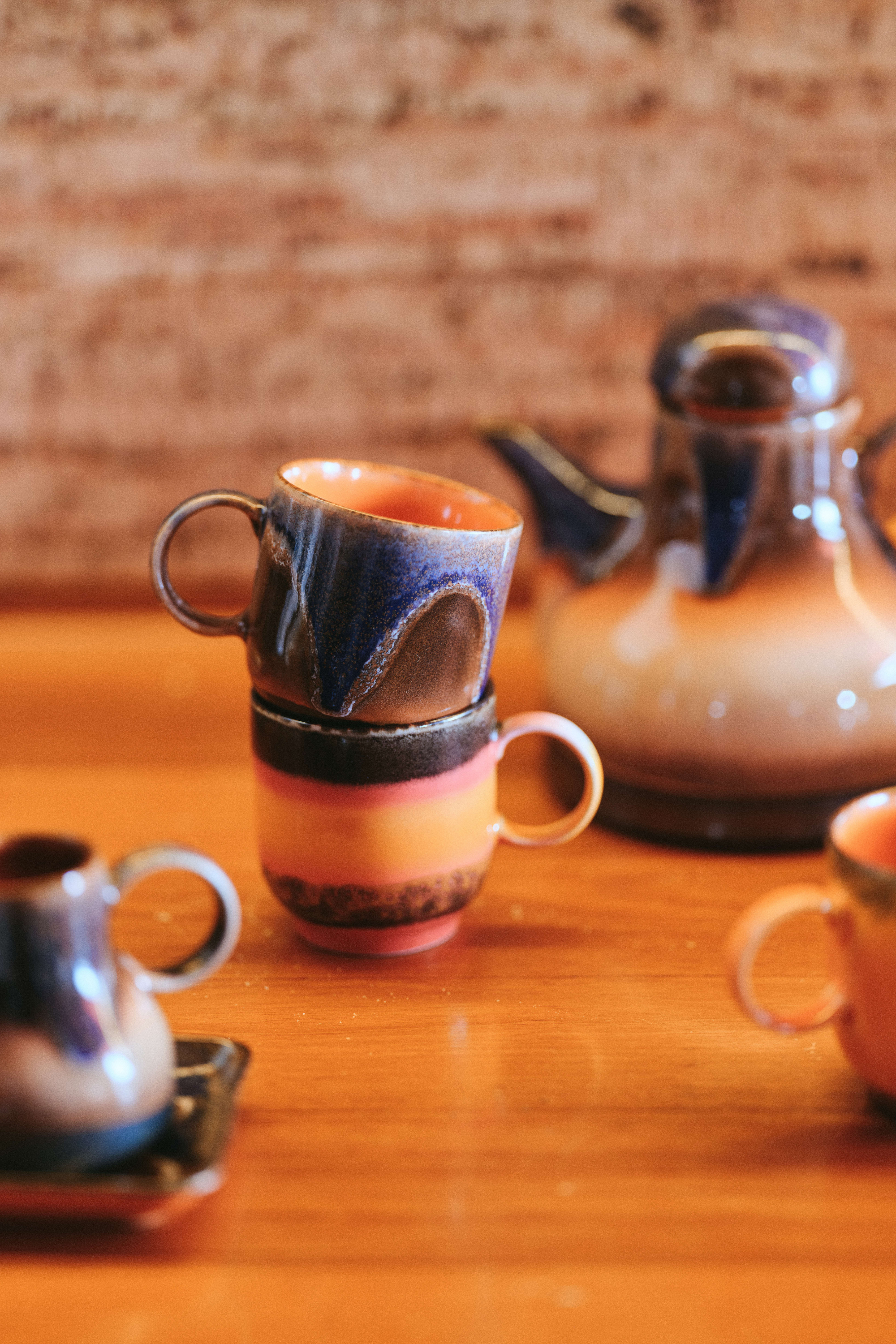 70s ceramics: café mug arabica