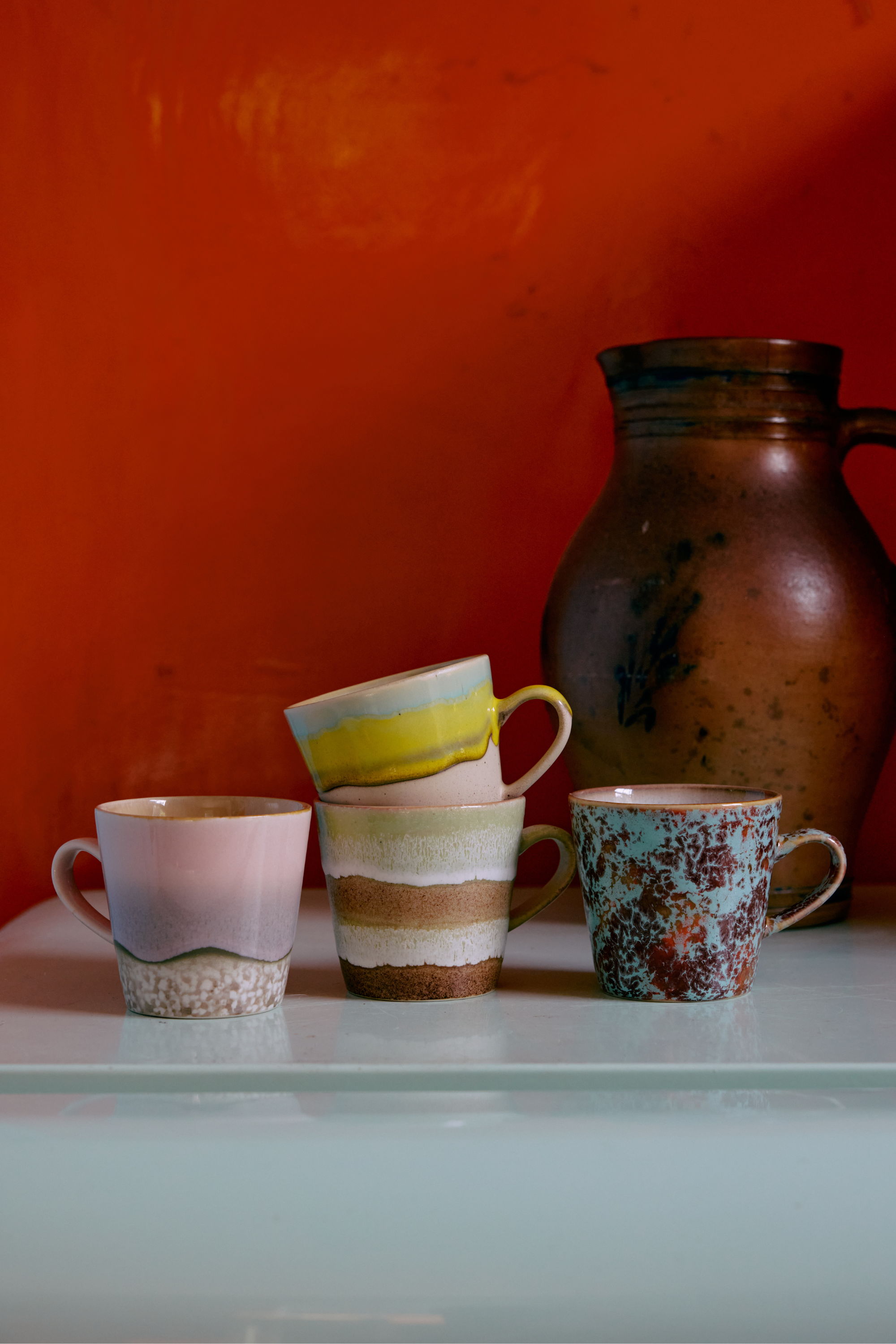 70s ceramics: americano mug umber