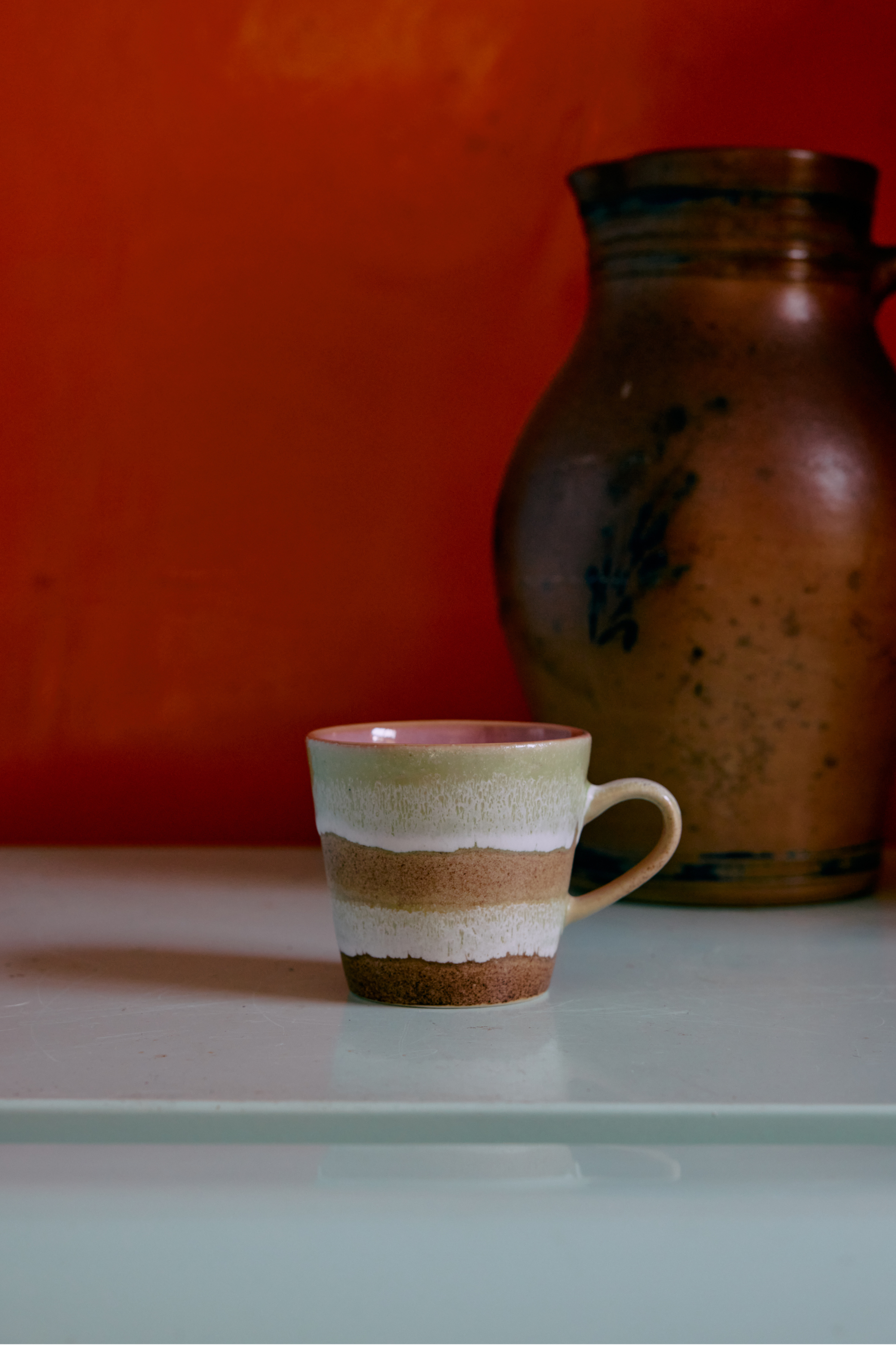 70s ceramics: americano mug umber
