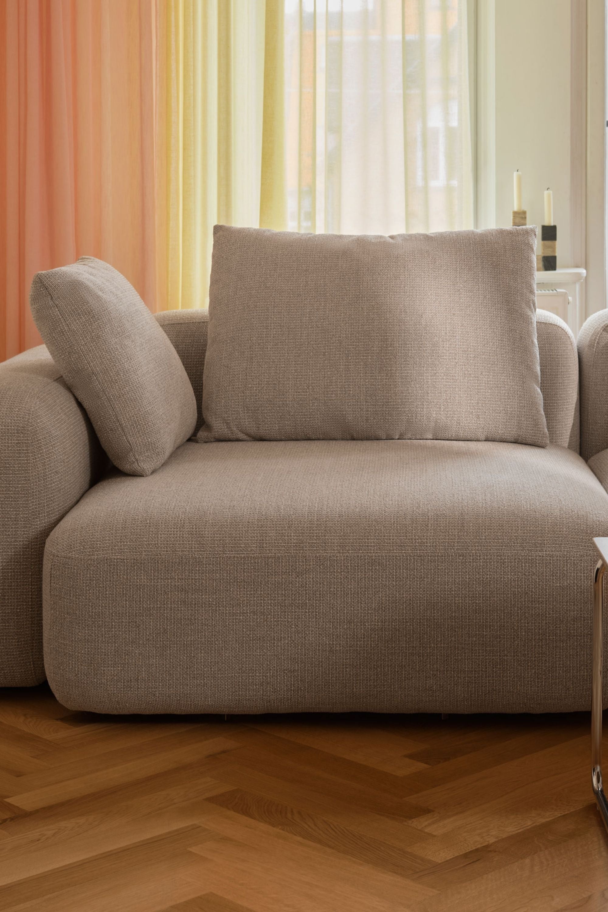 Hailey Module, 1-seater arm left Nola Sand