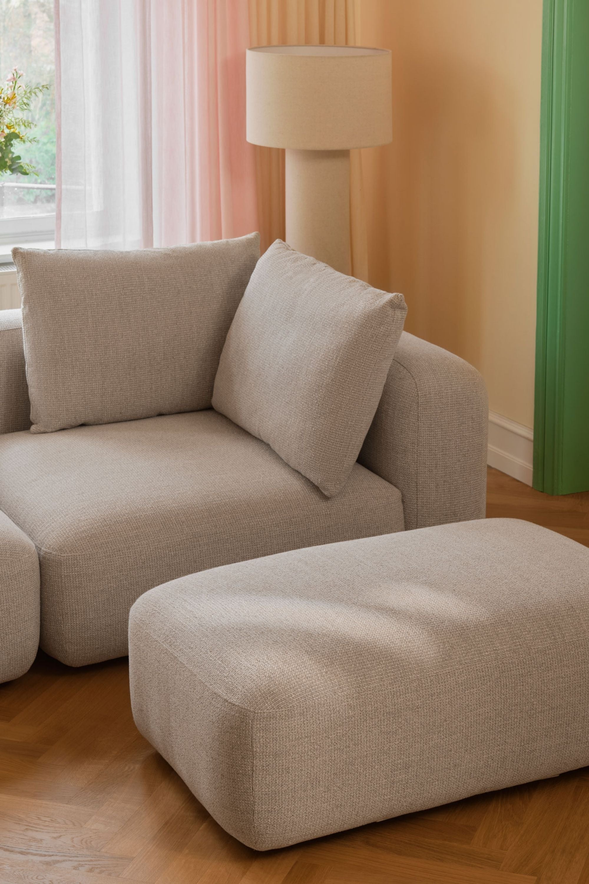 Hailey Module, footrest Nola Sand