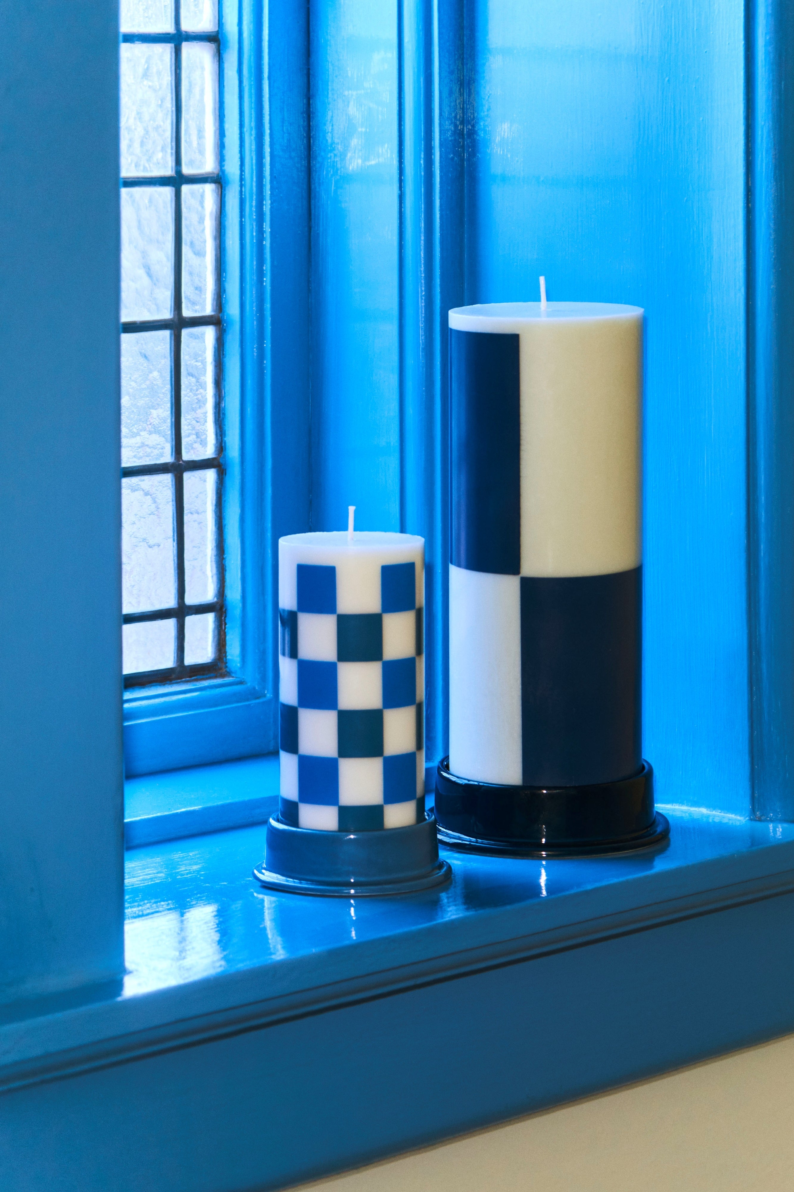Column Candleholder-Large-Midnight blue | Hay | Home of Solinfo