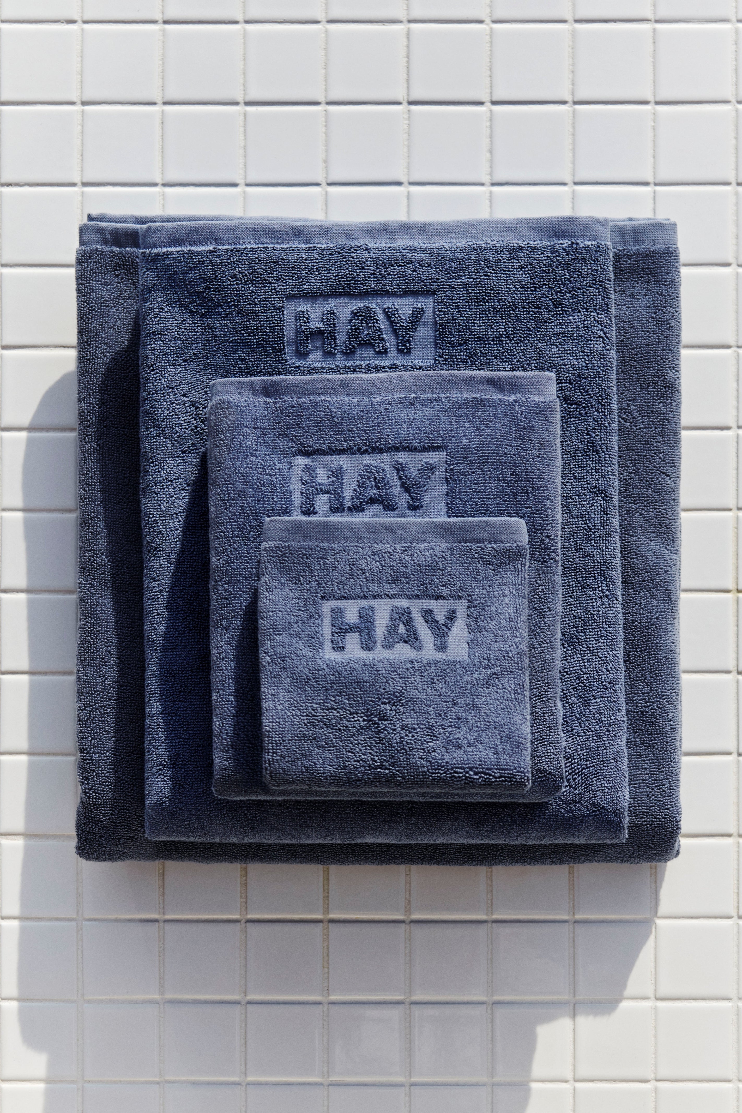 Mono Bath Sheet (Organic)-W100 x L150-Steel blue | Hay | Home of Solinfo