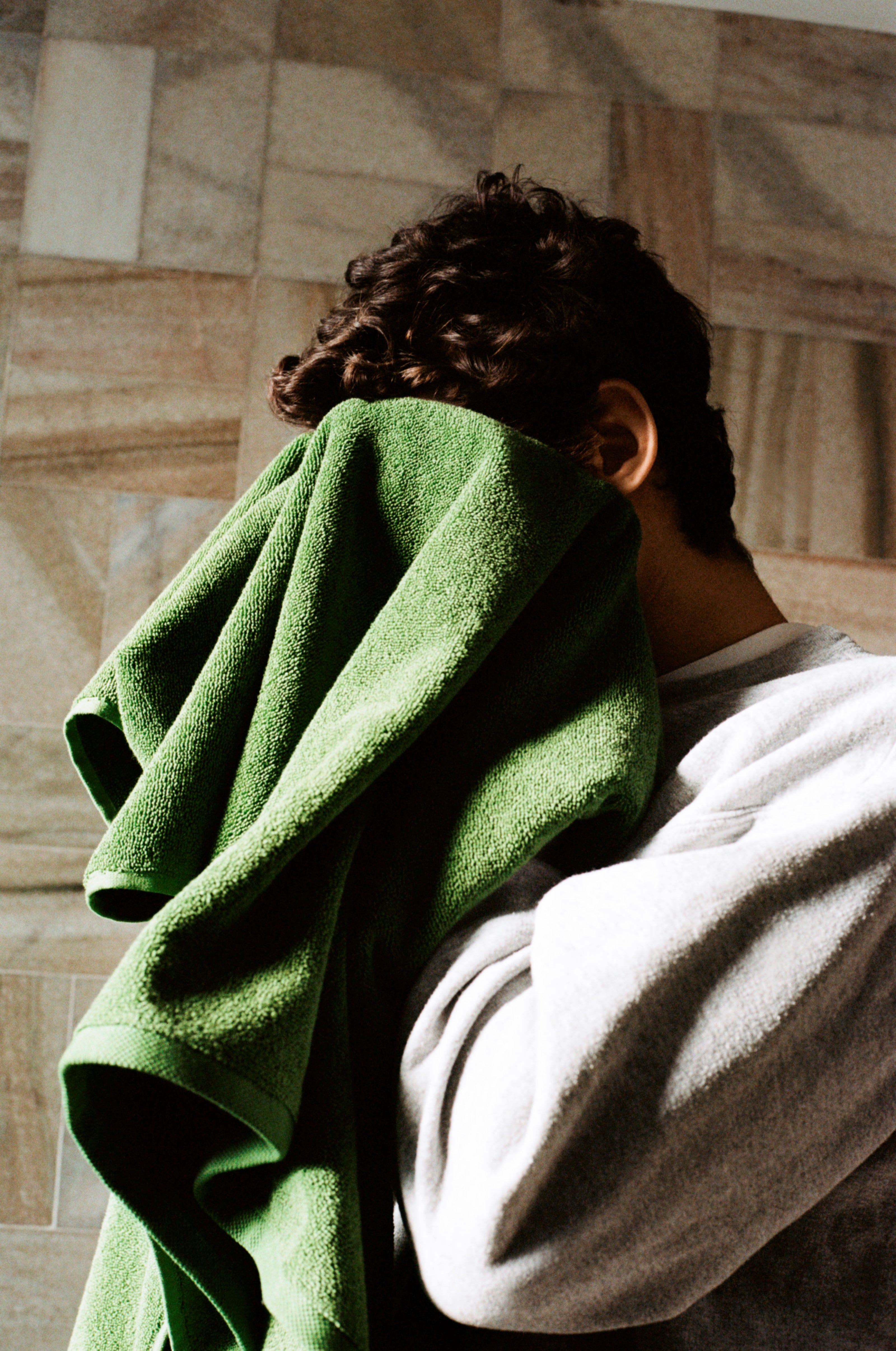 Mono Bath Towel (Organic)-W70 x L140-Matcha | Hay | Home of Solinfo
