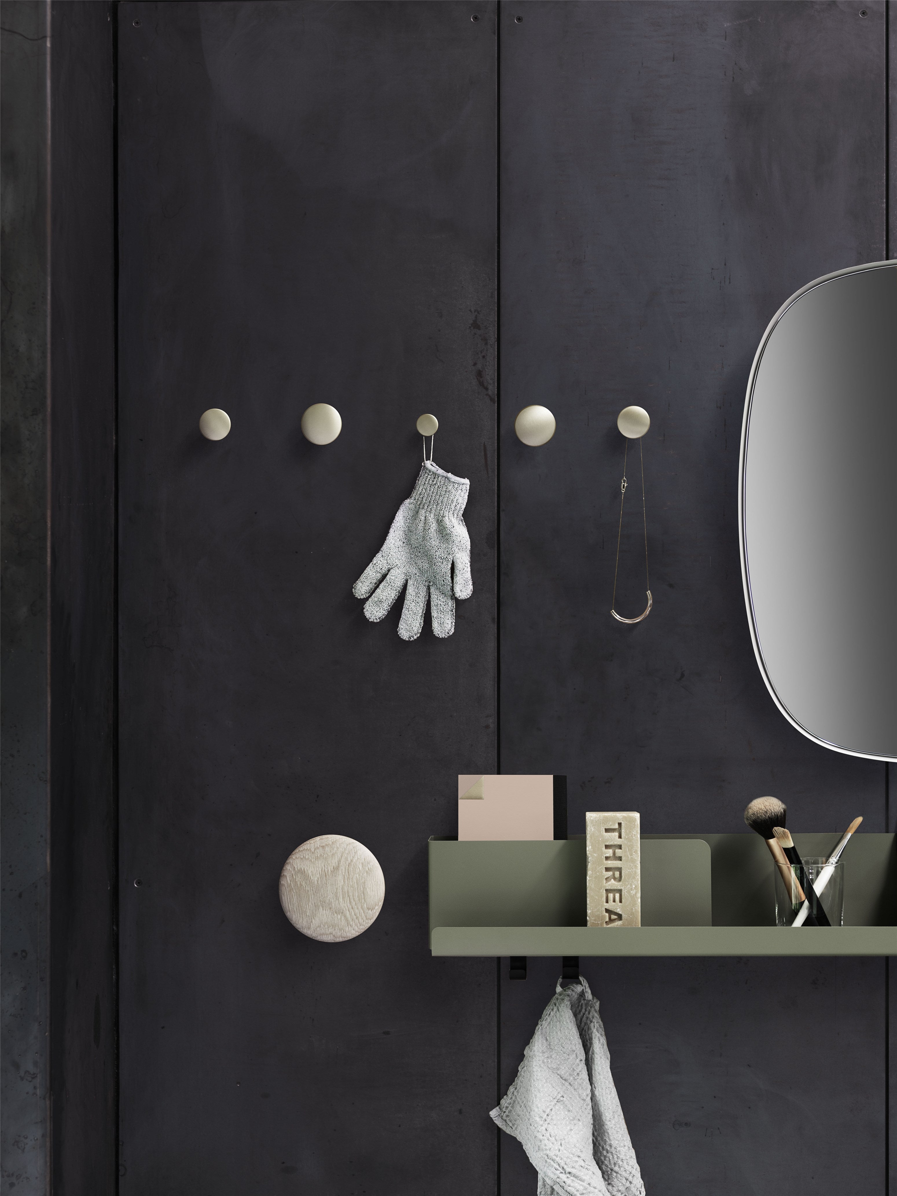 Dots Metal Coat Hook Set Aluminum