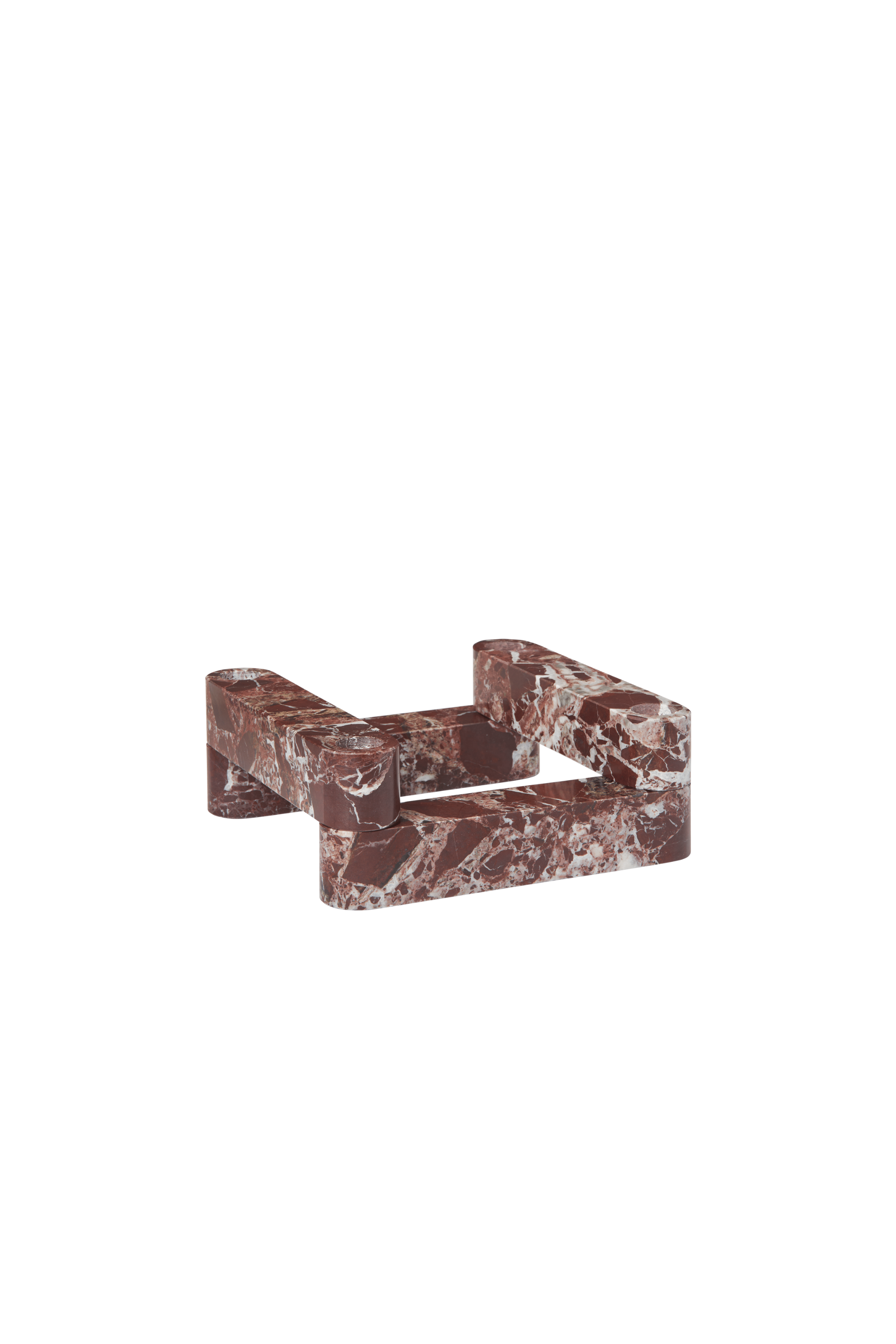 Newel Modular Candle Holder Set of 4 Rosso Levanto