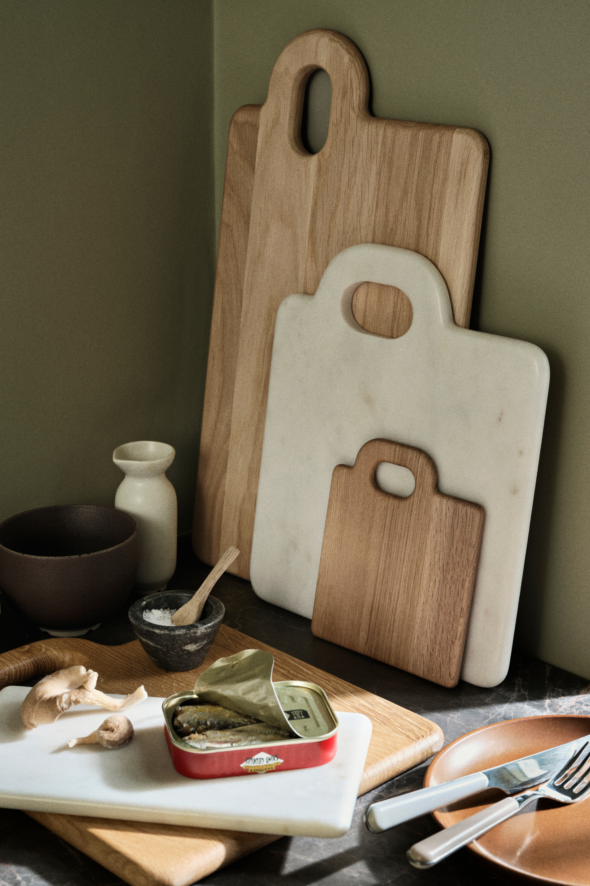 Olina Chopping board natural 25 x 30