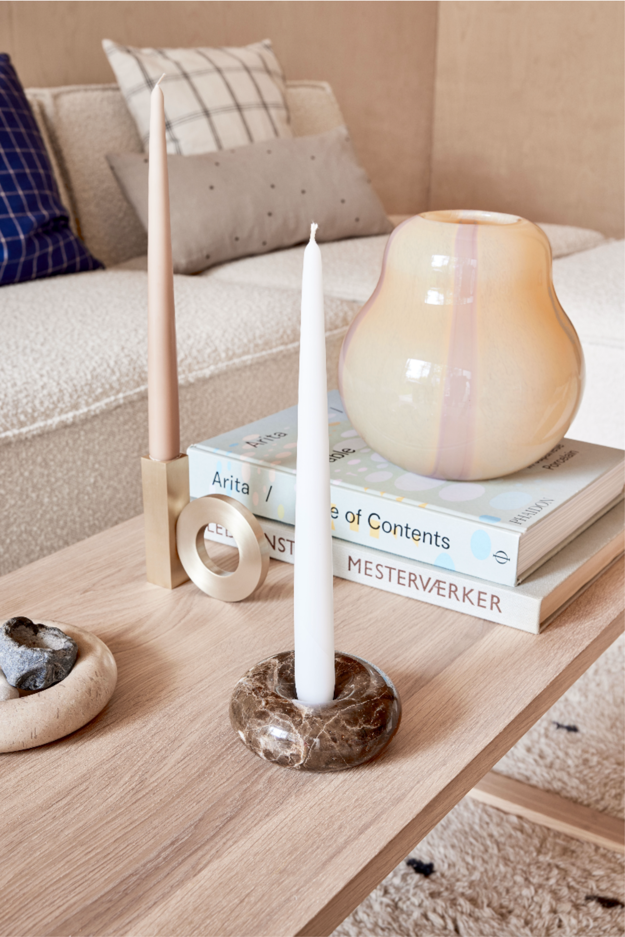 Savi Marble Candle Holder choko small