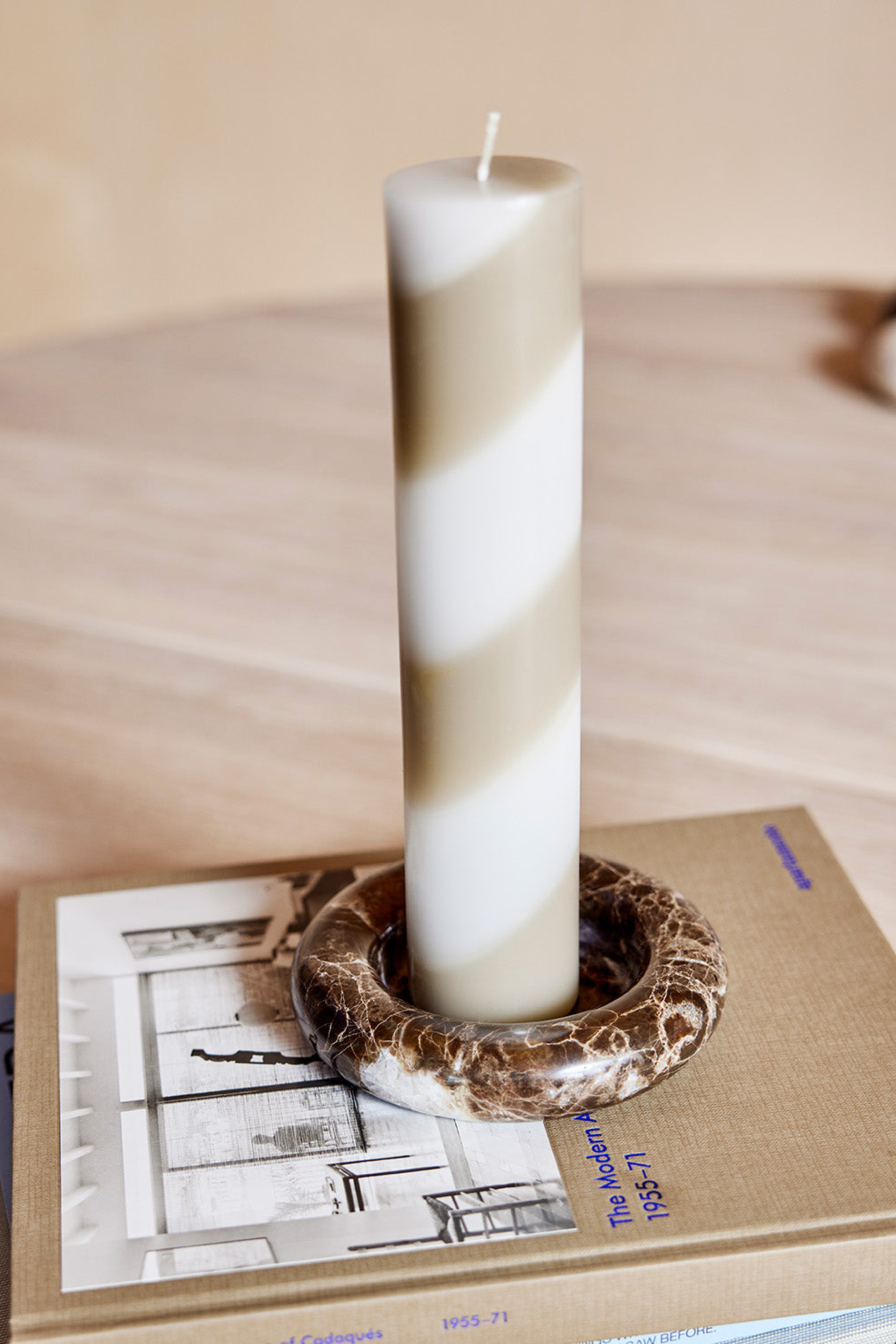 Savi Marble Candle Holder choko