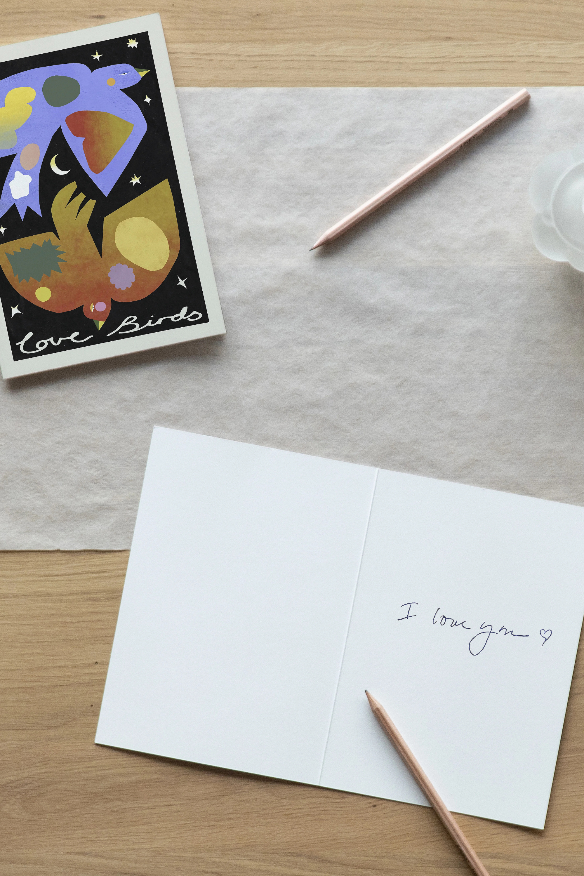 Love Birds art card