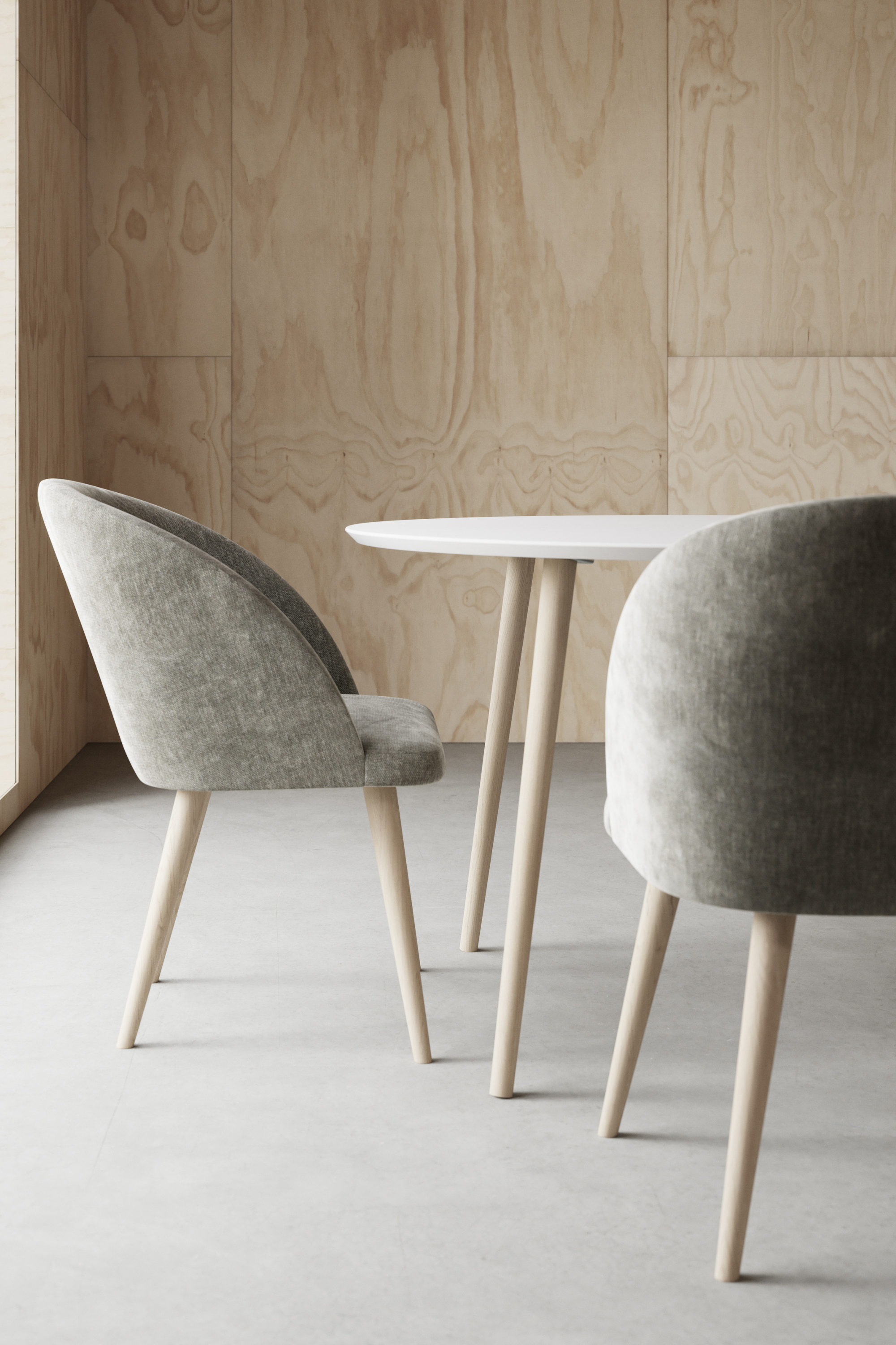 Holly Dining chair Planet Grey Green