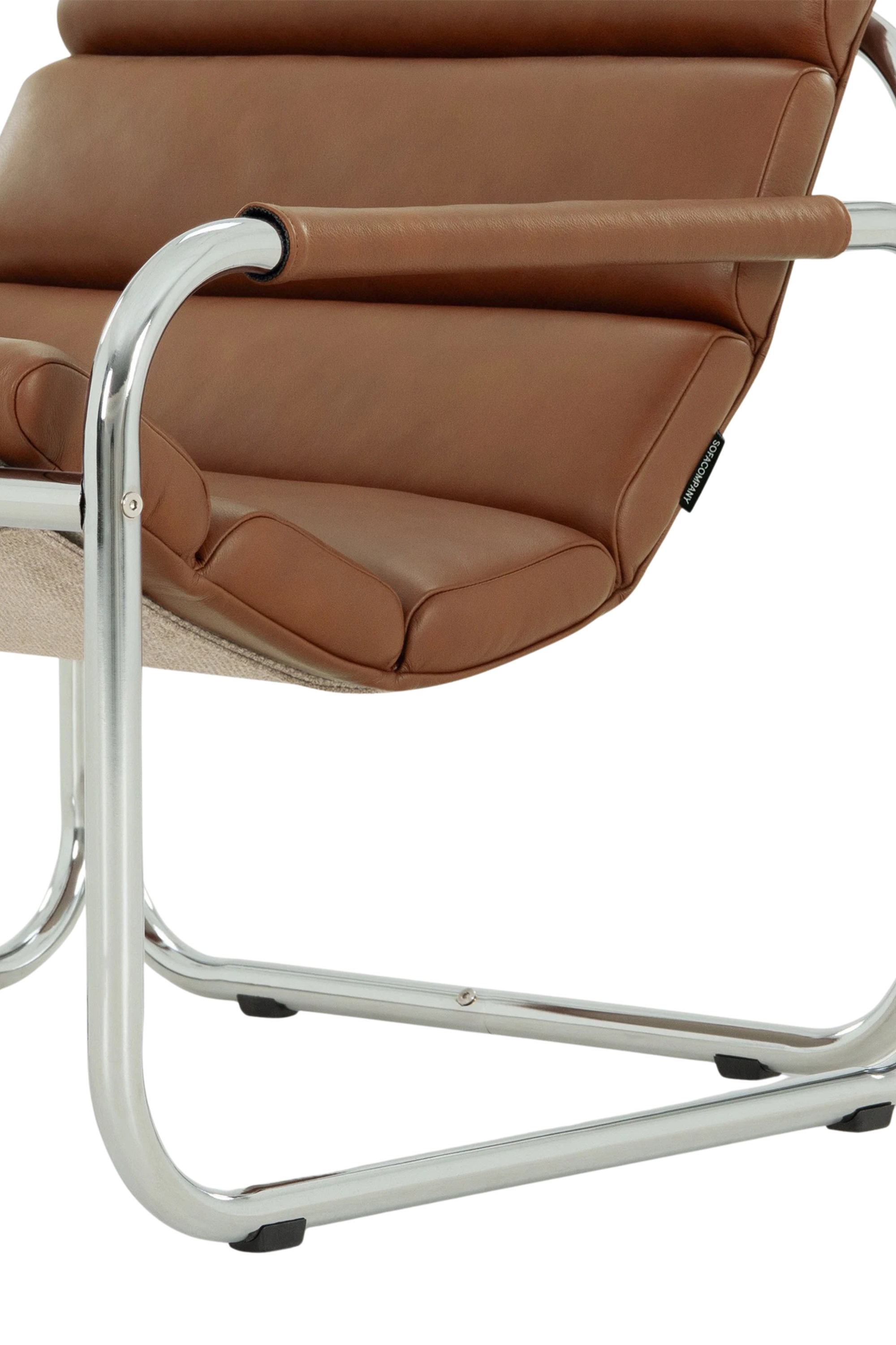 Roy lounge szék, Leather Soffy Cognac