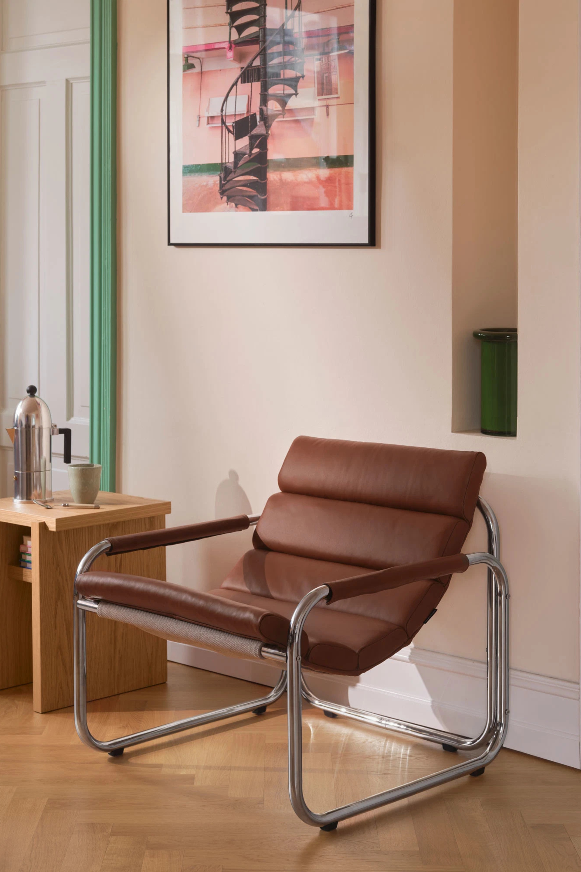 Roy Chair Leather Soffy Cognac
