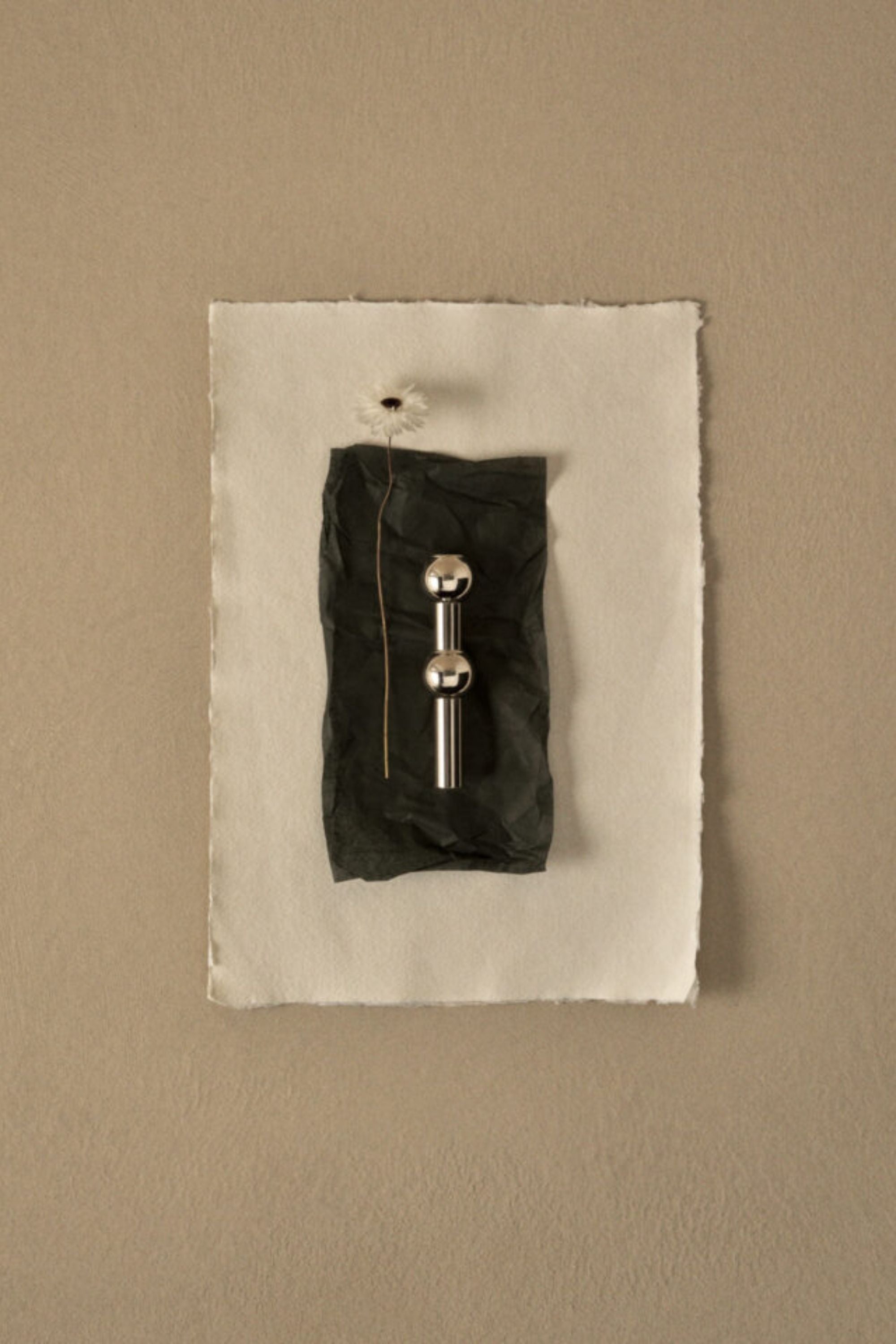 STOFF Nagel Vase chrome