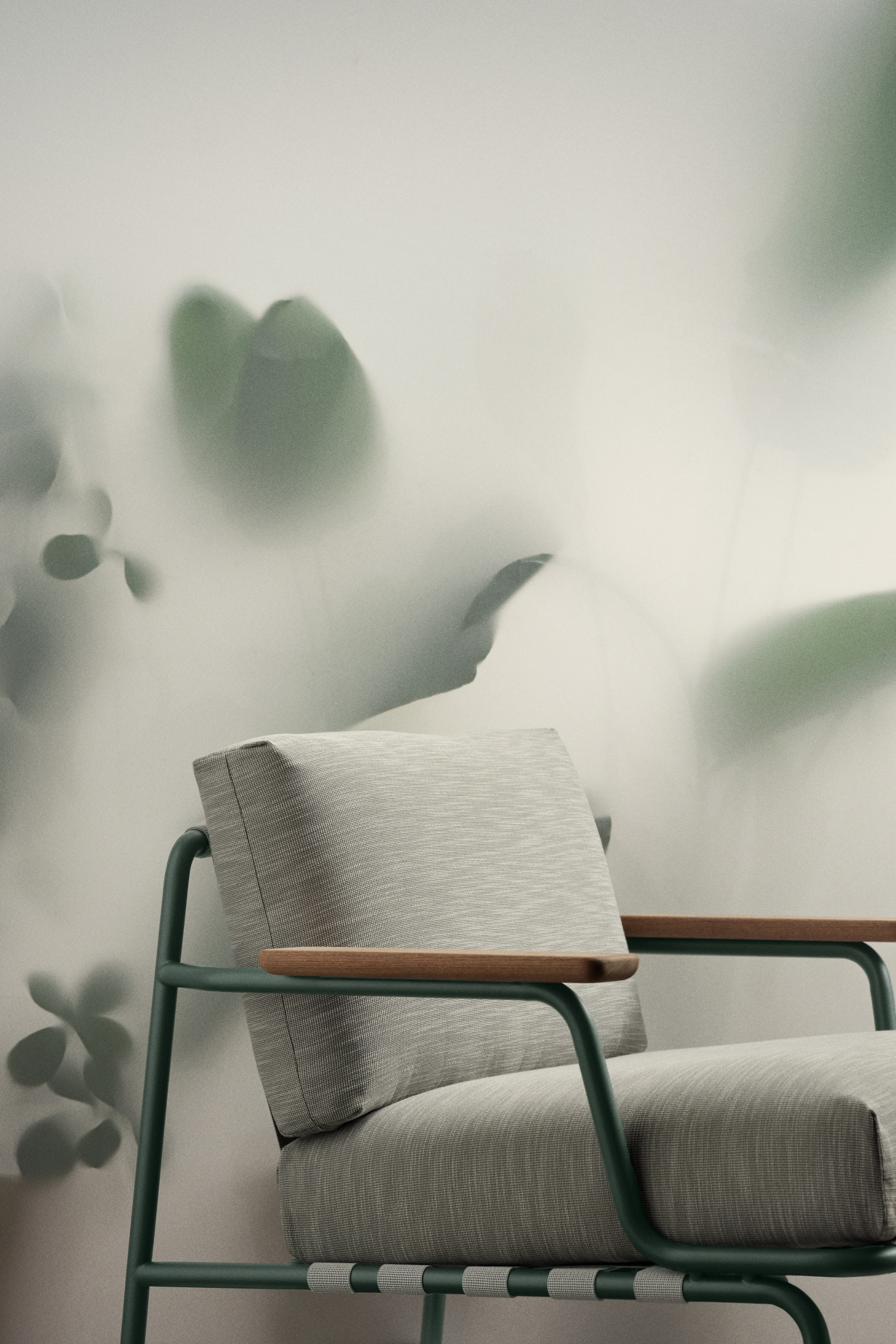 Settle Lounge Fotel Bordázott Szövésű 2/ Sötétzöld