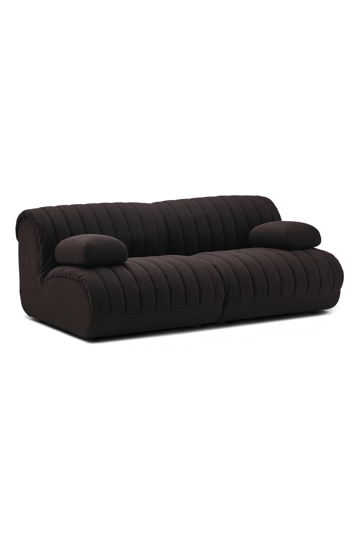Coltre Modular Sofa, 2 seater, Turf / Dark Brown