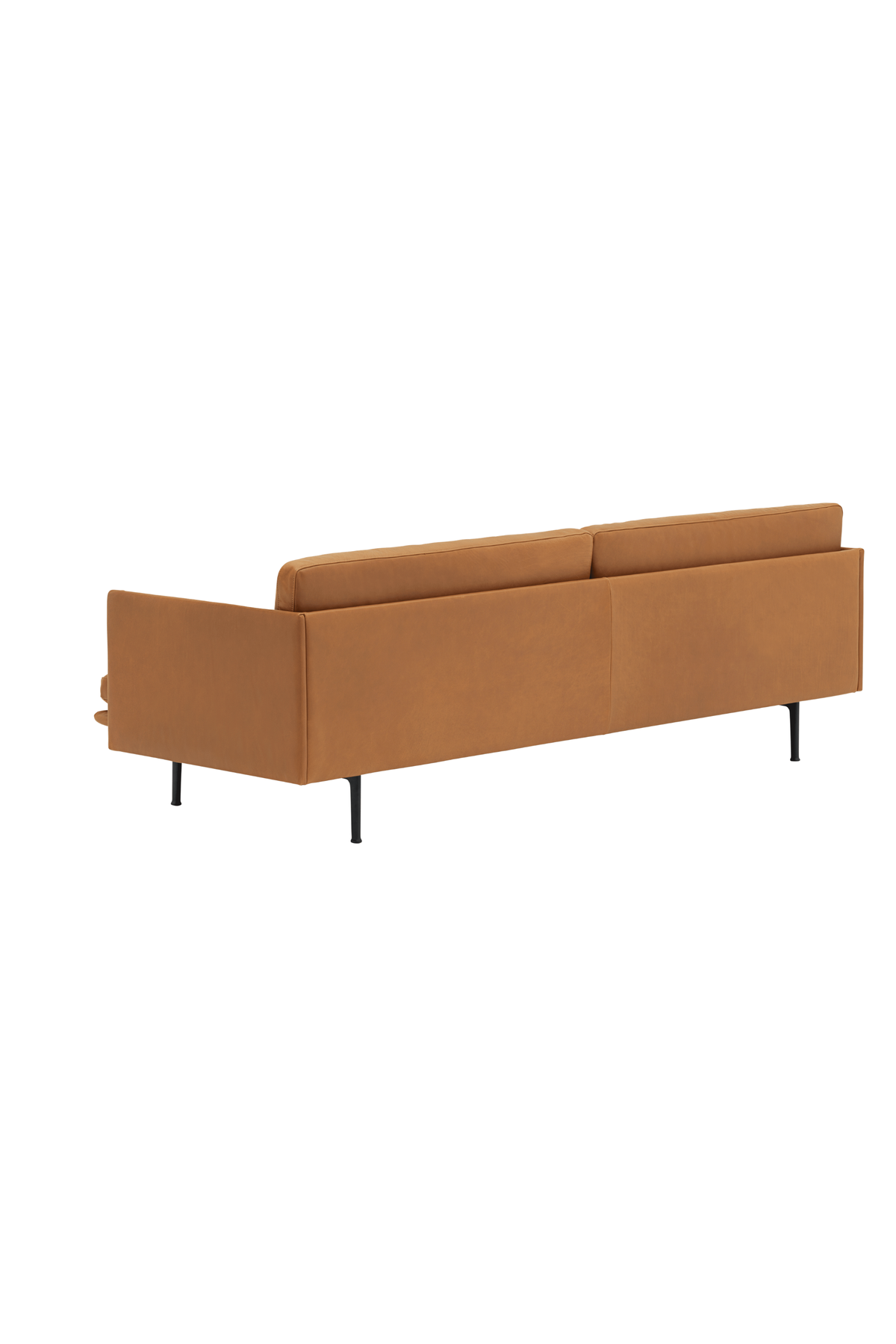 Outline Sofa 3-Seater Refine Leather Cognac