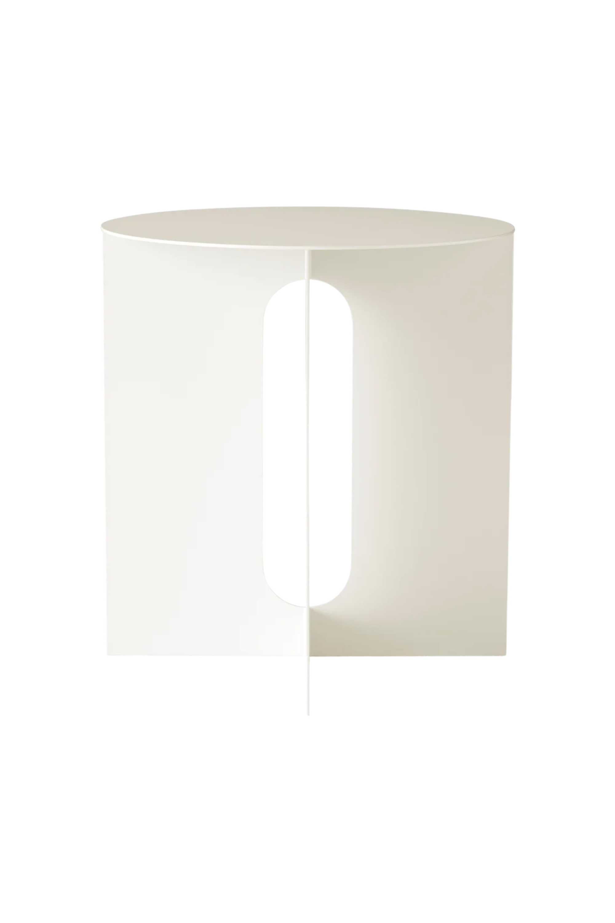 Androgyne acél lerakóasztal, fehér