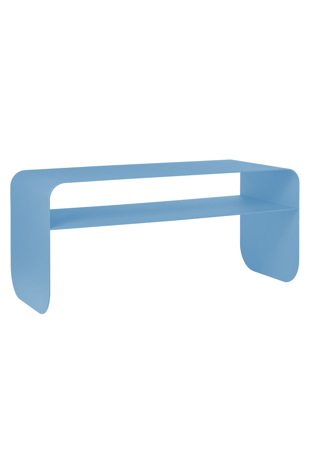 Arden pastell light blue coffee table with shelf