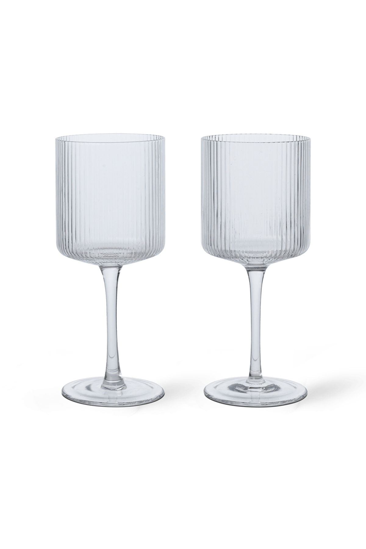 Ripple White Wine Glasses Clear