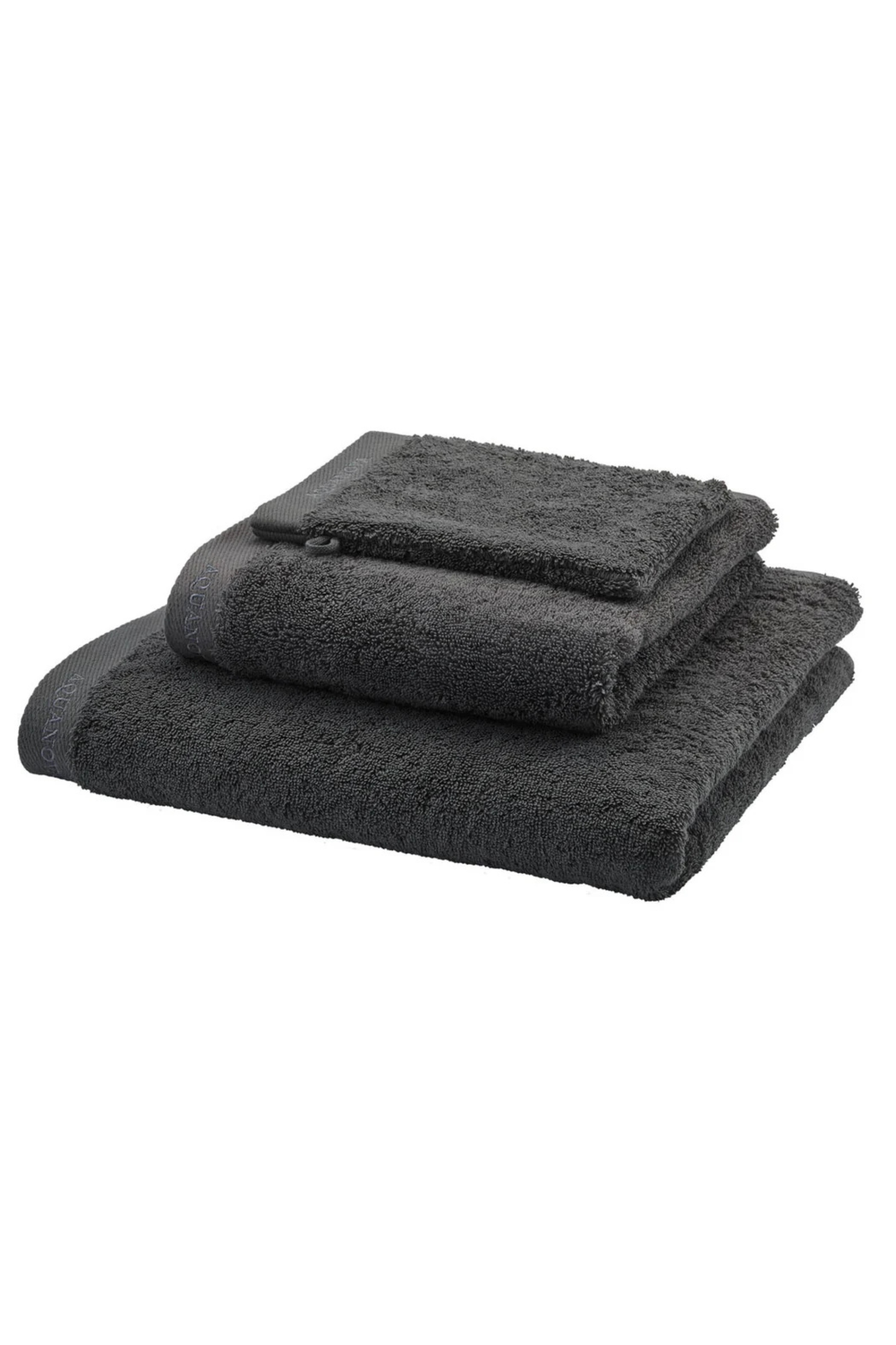 Sava fürdőlepedő, GOTS pamut, sötétszürke