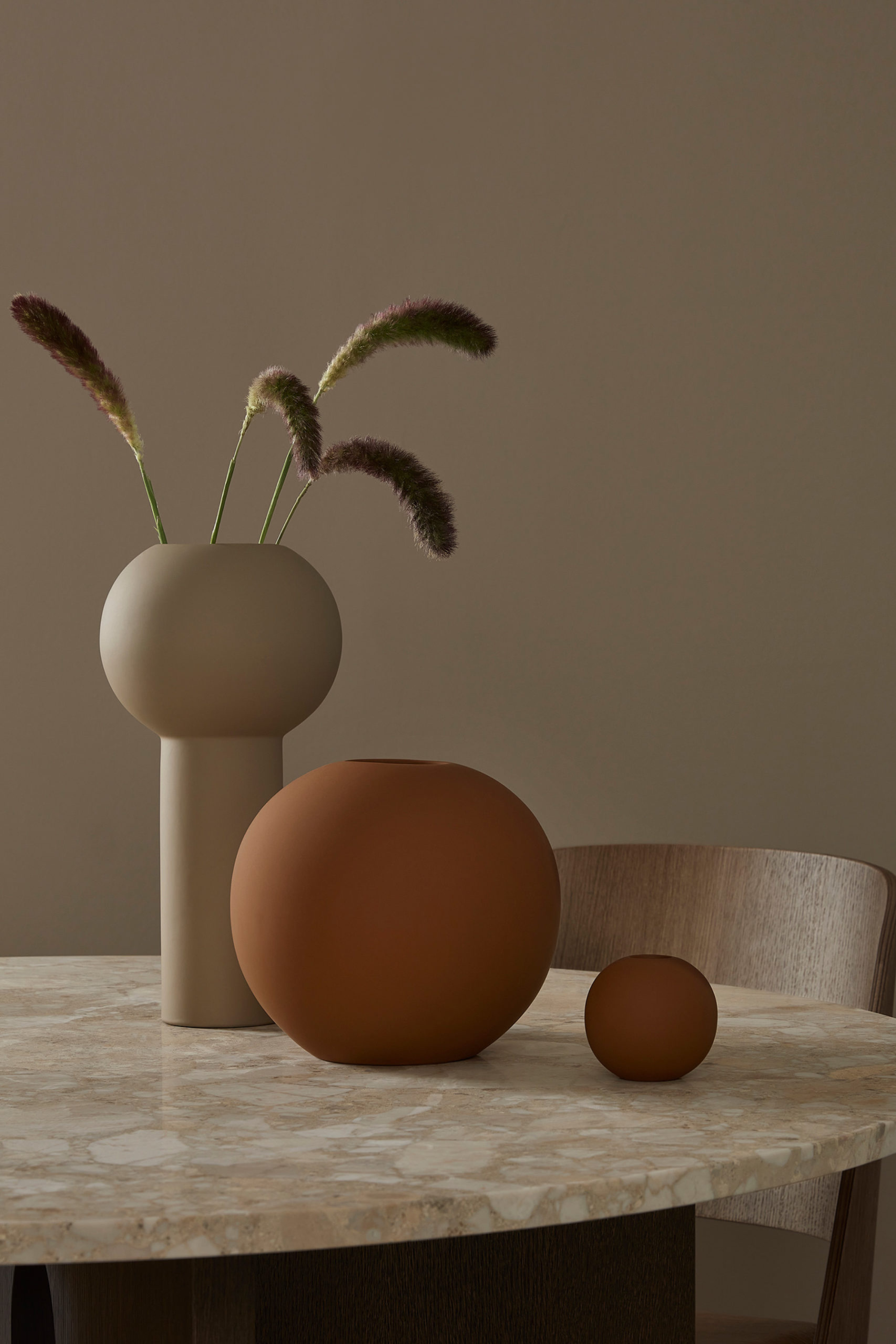 Pillar Vase Sand 24cm