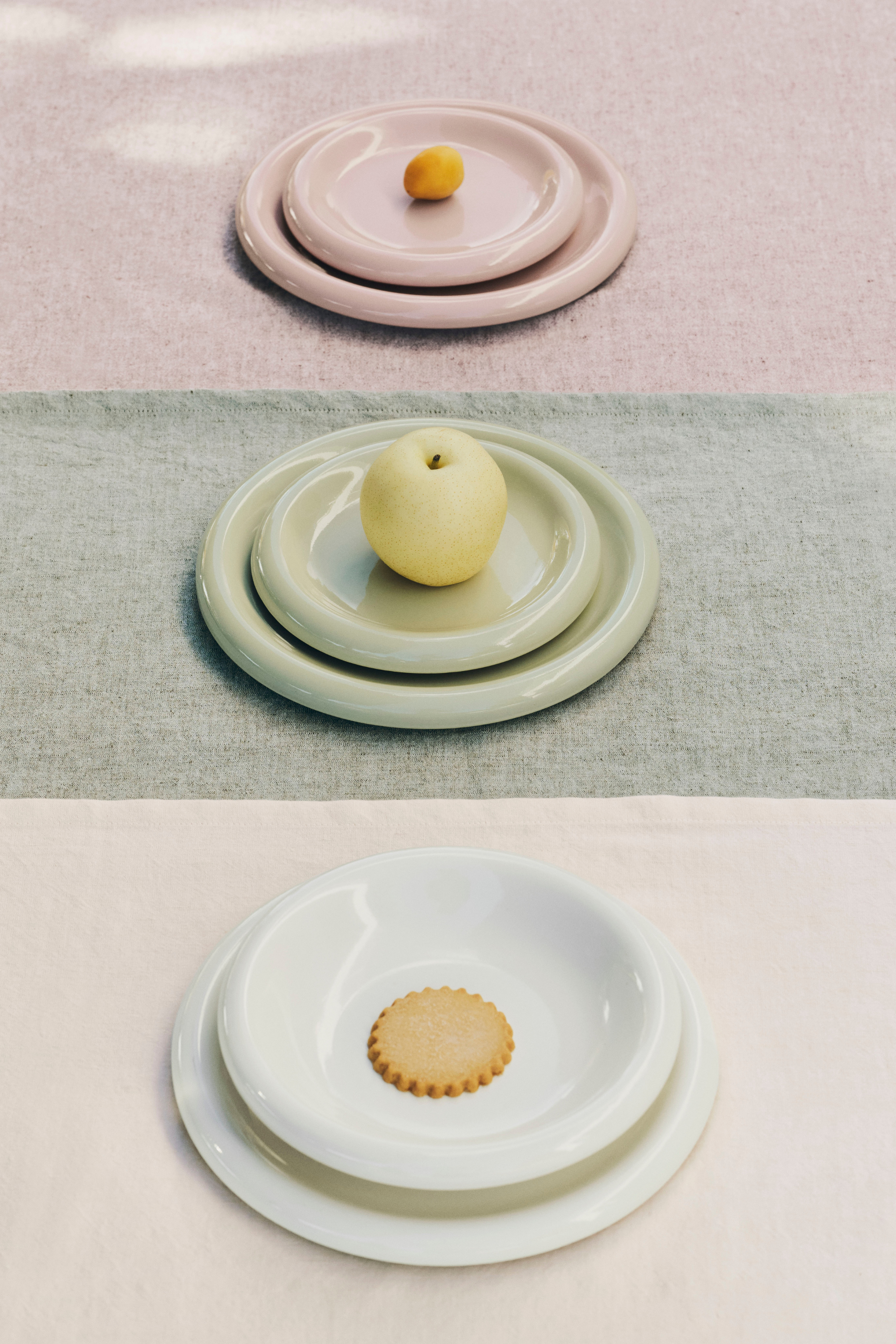 Barro Plate Set of 2 Ø24 Pistachio
