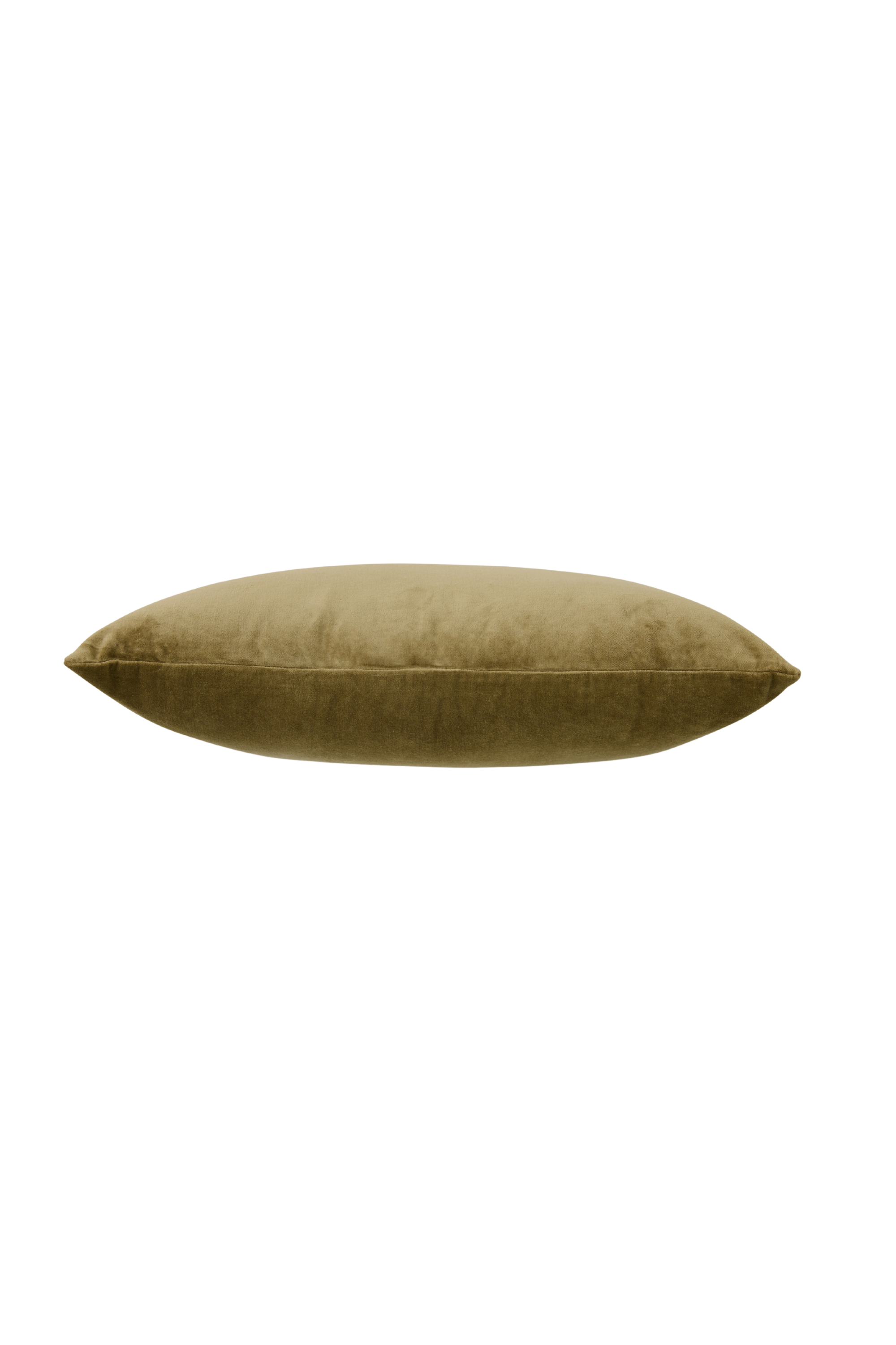 Velvet cushion army green