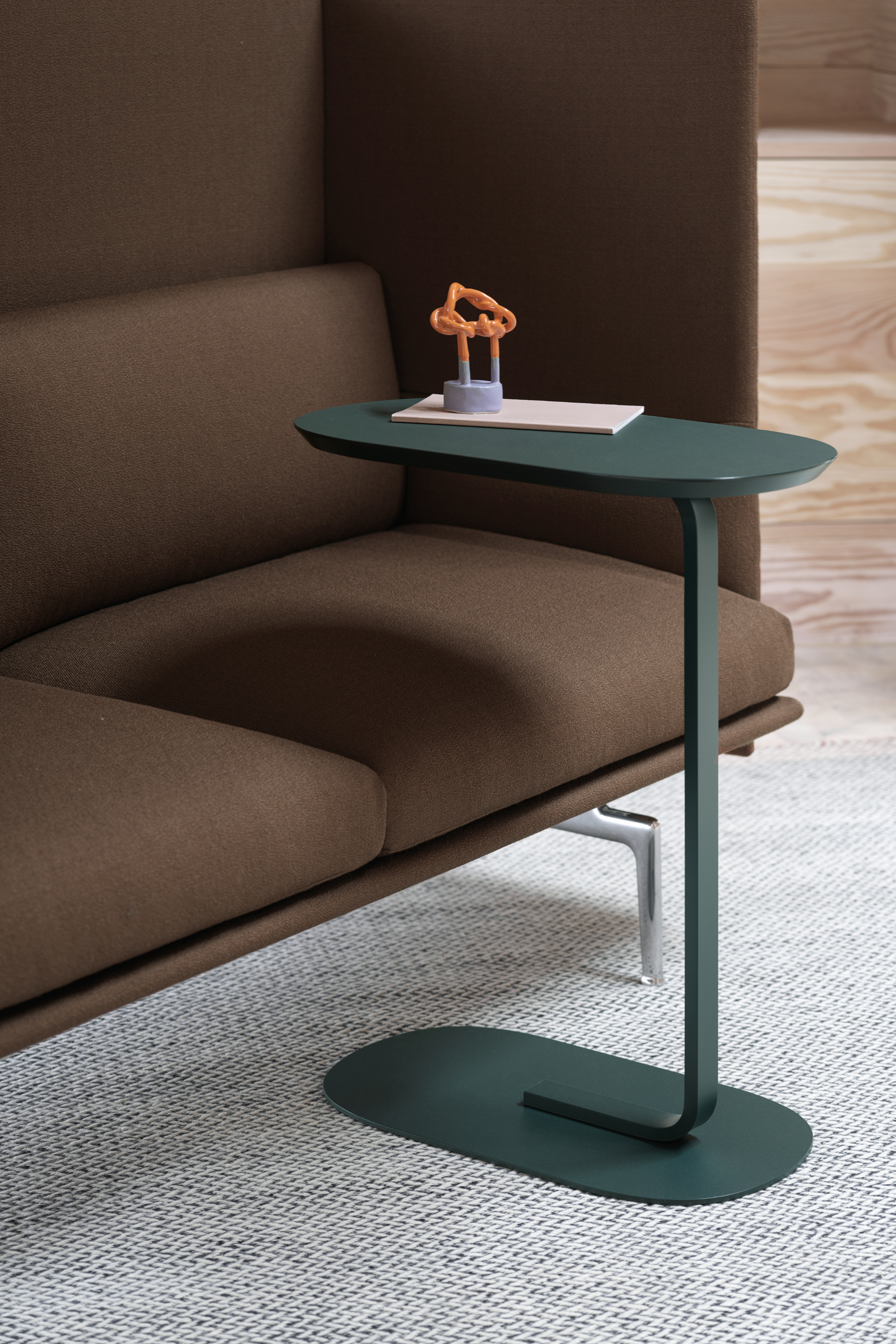 Relate lerakóasztal, sötétzöld