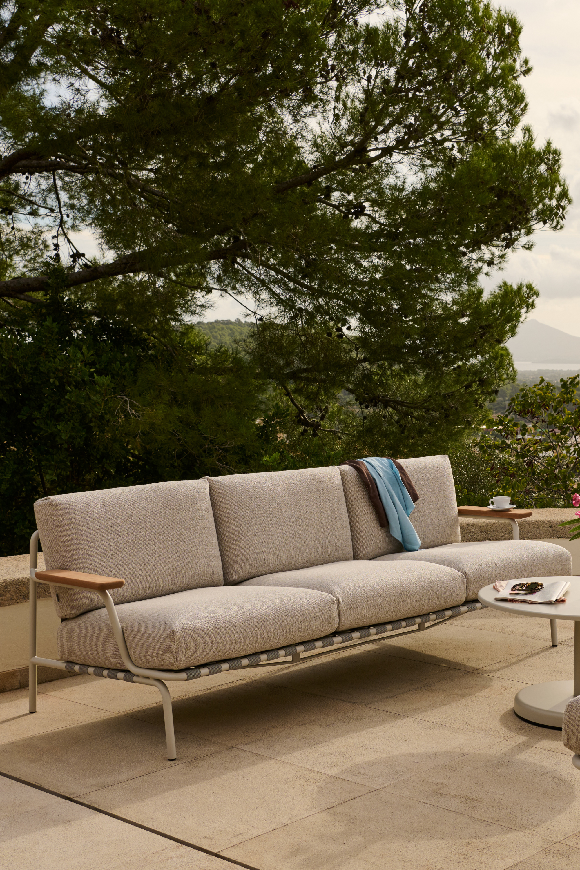 Settle 3 személyes kültéri kanapé Laze 1 / szürke