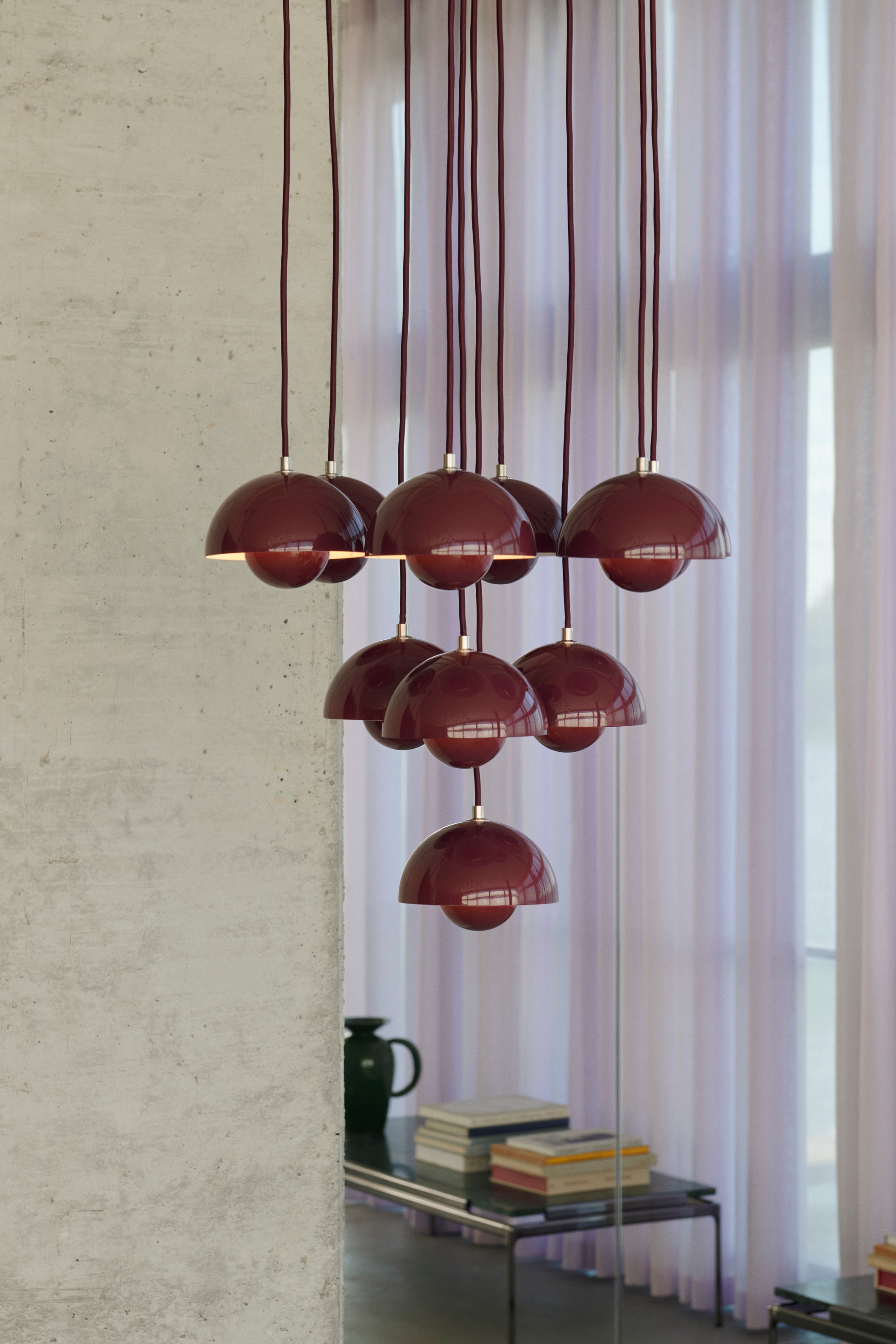 Flowerpot VP10 Pendant Dark Plum