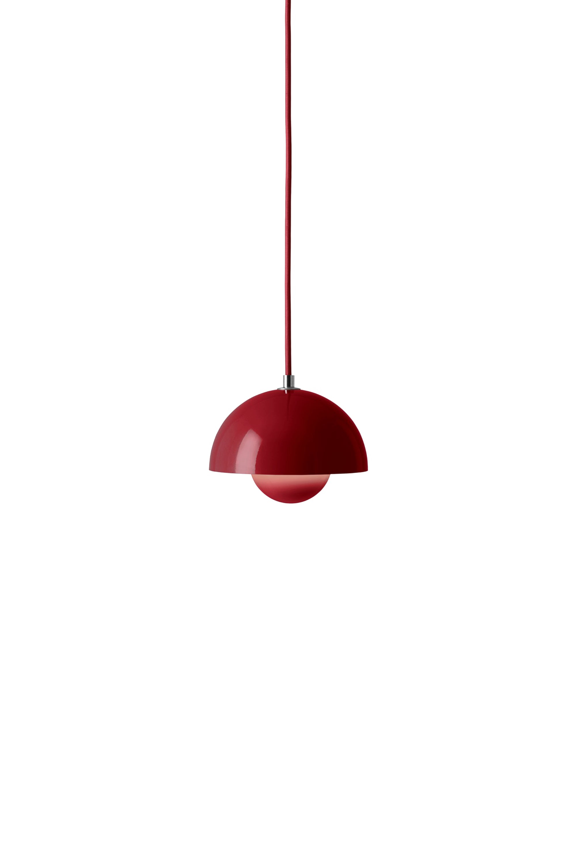 Flowerpot VP10 Pendant Vermilion Red