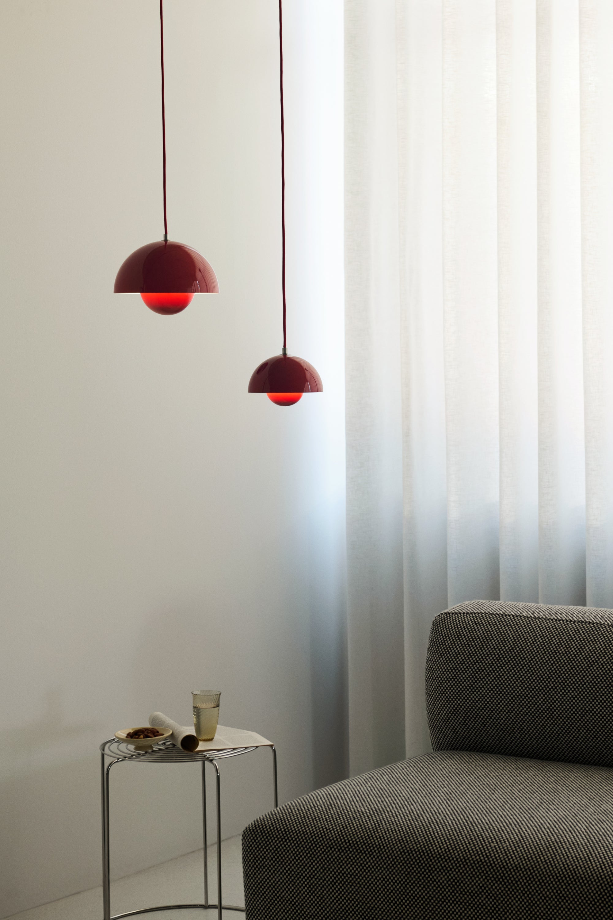Flowerpot VP10 Pendant Vermilion Red