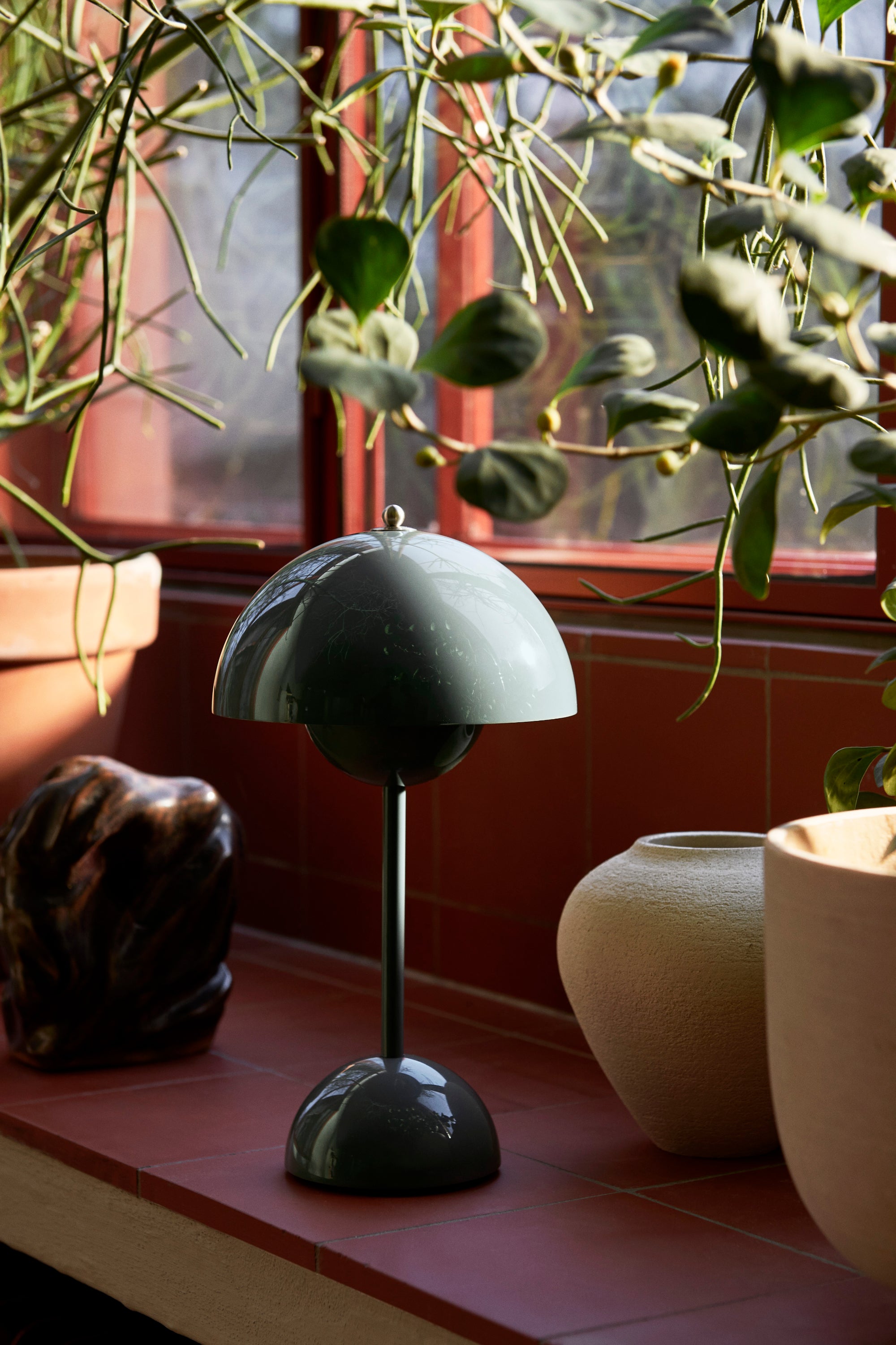 Flowerpot VP9 stone blue lamp