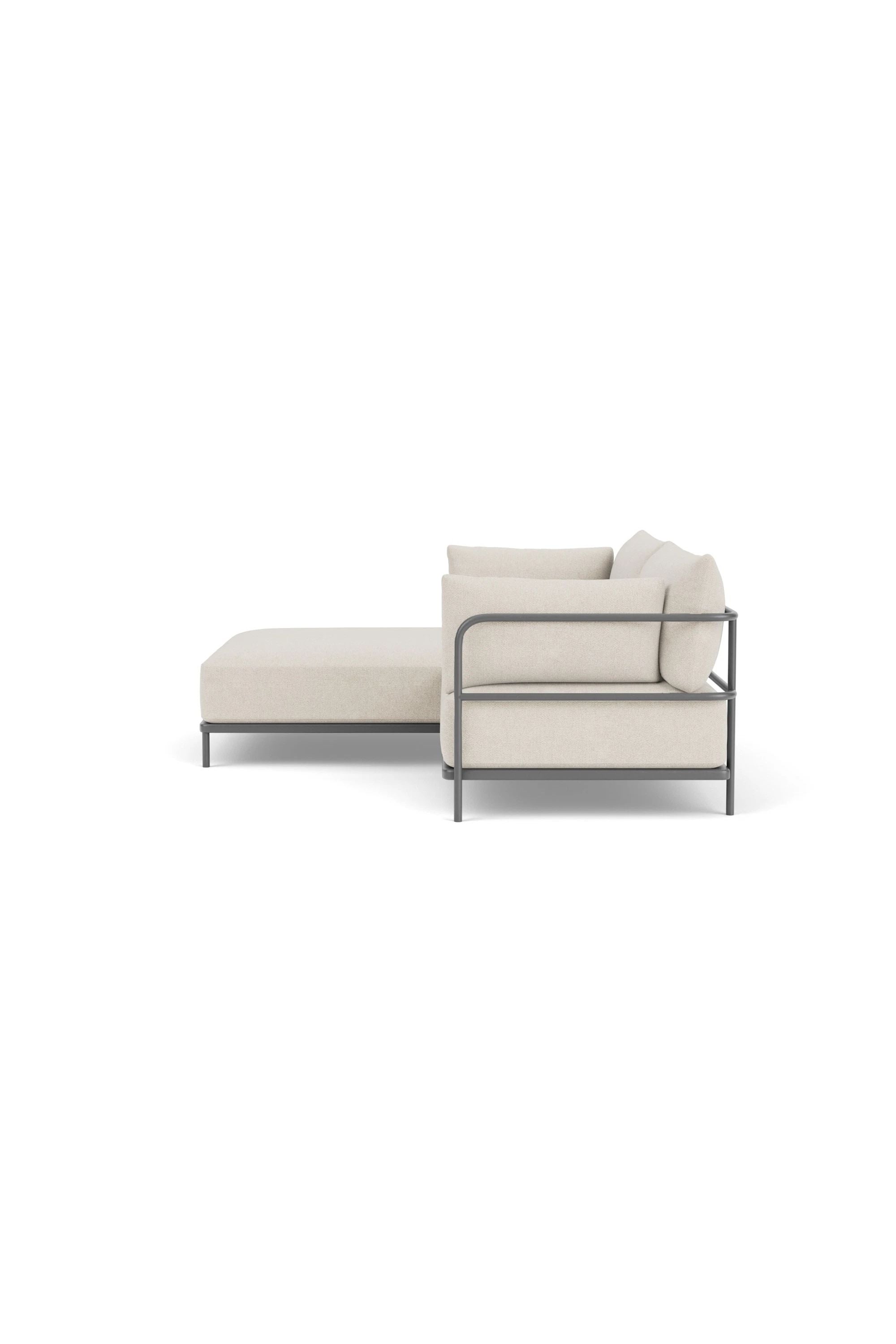 Vincent Outdoor 3-seater chaise left modular sofa Martinique
